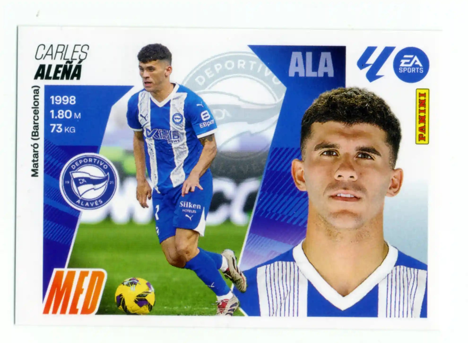 Cromo Trading Card Fútbol-Aleña-Alavés-Panini Liga Este  2025/2026-15-Básico