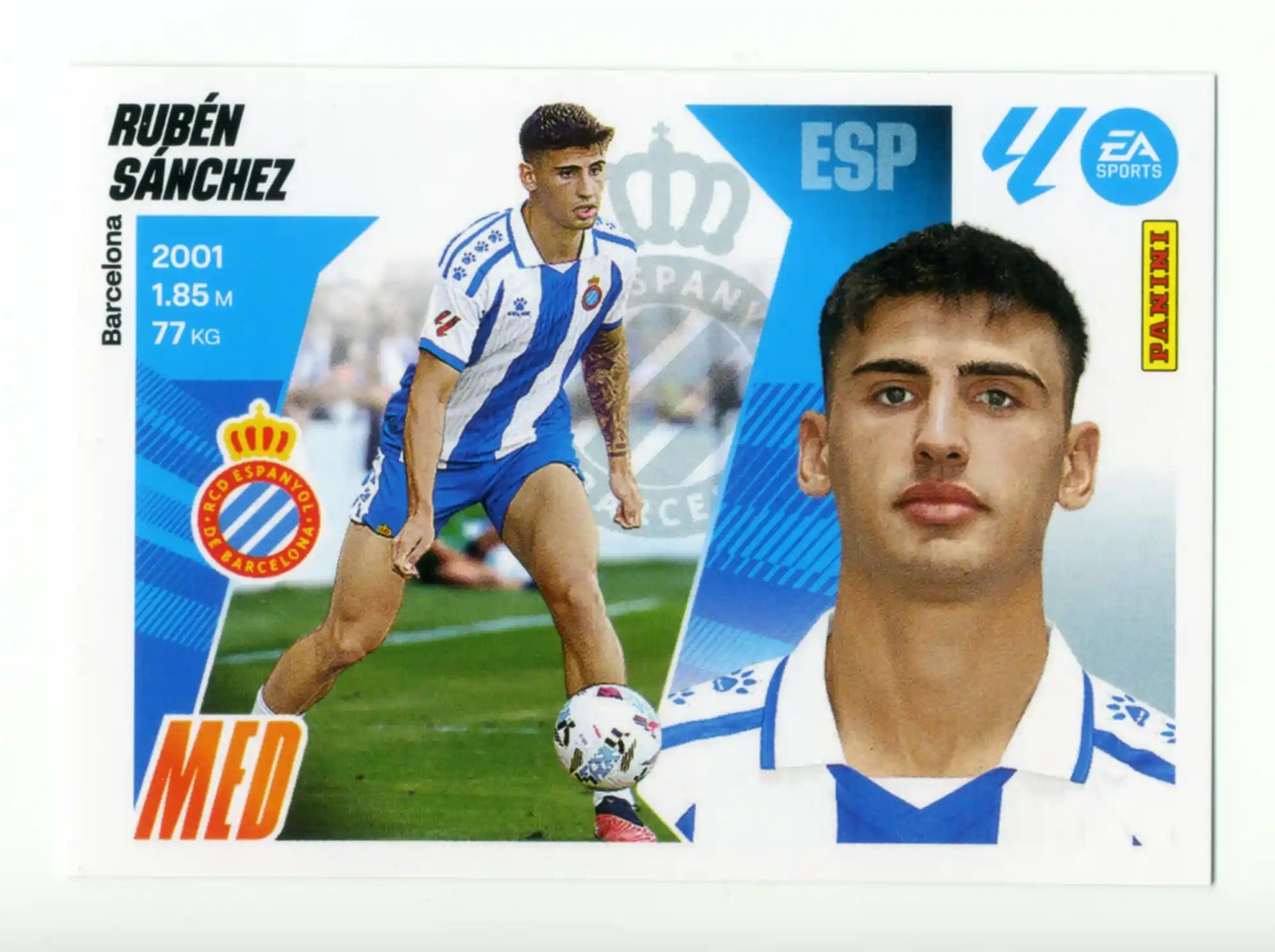 Cromo Trading Card Fútbol-Ruben Sanchez-RCD Espanyol-Panini Liga Este  2025/2026-11-Básico