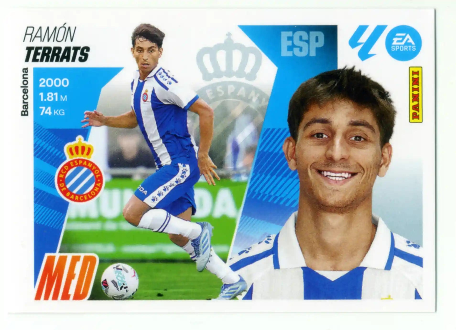 Cromo Trading Card Fútbol-Terrats-RCD Espanyol-Panini Liga Este  2025/2026-13-Básico