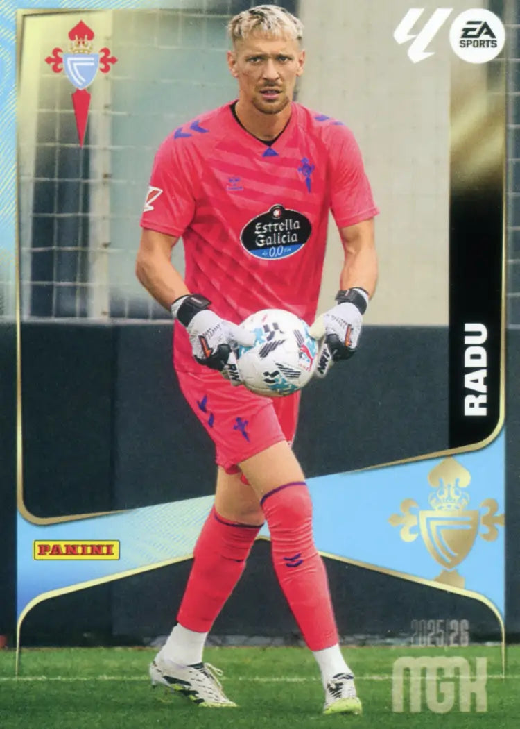 Cromo Trading Card Fútbol-Radu-RC Celta-Panini Megacracks 2025-2026-110-Basico