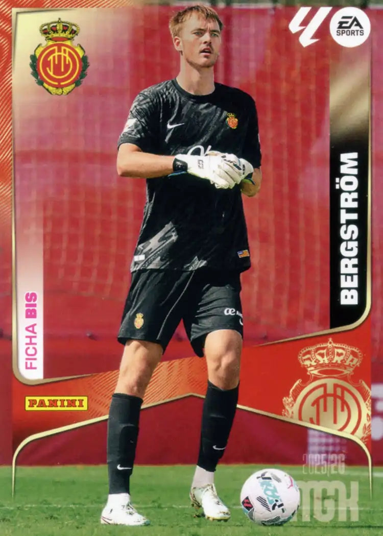 Cromo Trading Card Fútbol-Bergstrom-RCD Mallorca-Panini Megacracks 2025-2026-236 Bis-Basico