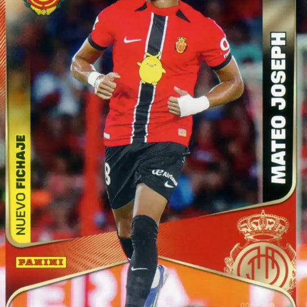 Trading Card Soccer-Mateo Joseph- RC Mallorca-Panini Megacracks
