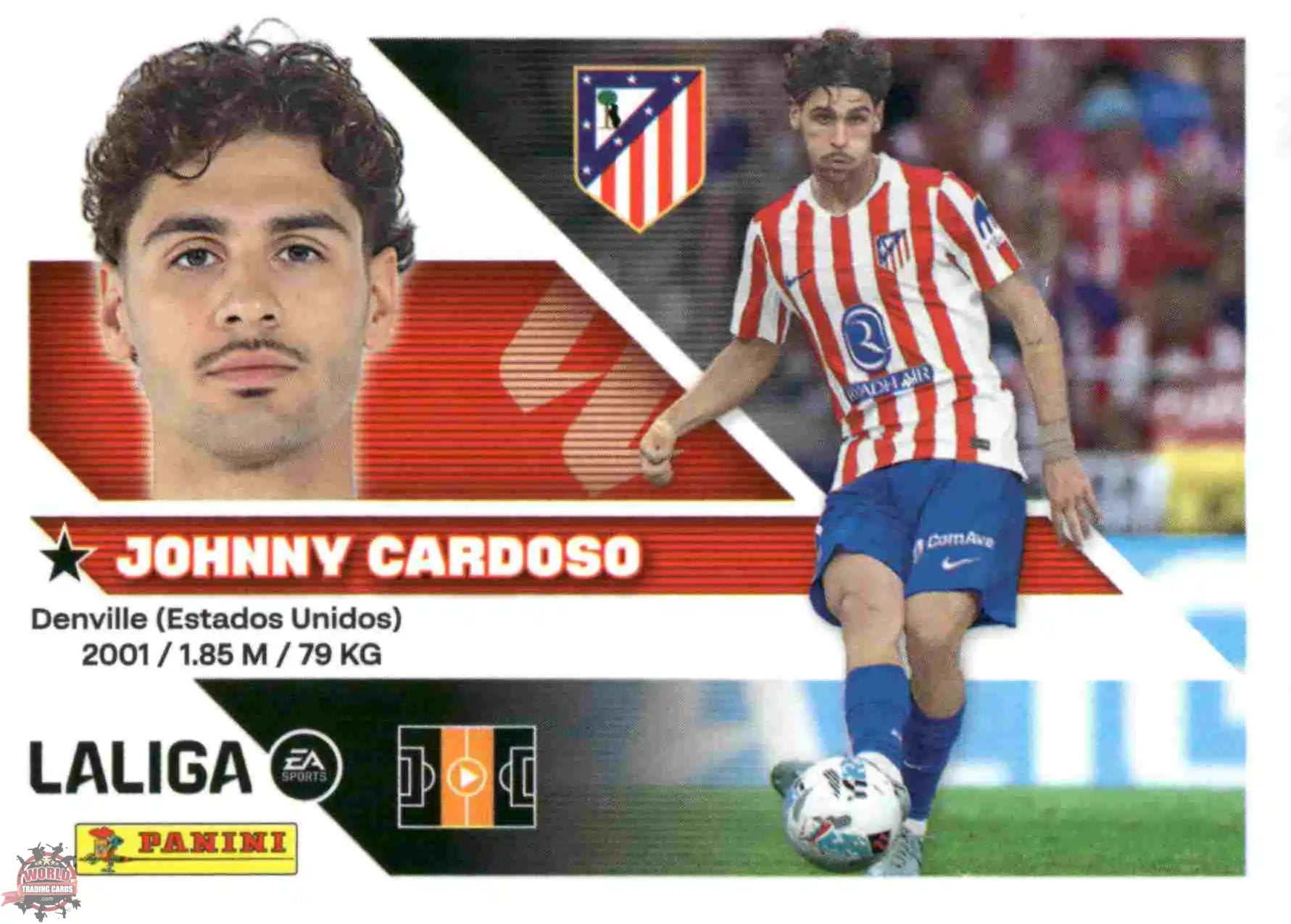 Panini | Liga Este | 2026-2027 | Atlético de Madrid | Basico | #13 | Johnny Cardoso