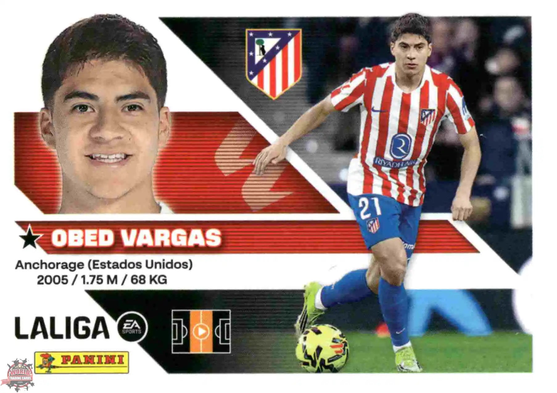 Panini | Liga Este | 2026-2027 | Atlético de Madrid | Basico | #14B | Obed Vargas