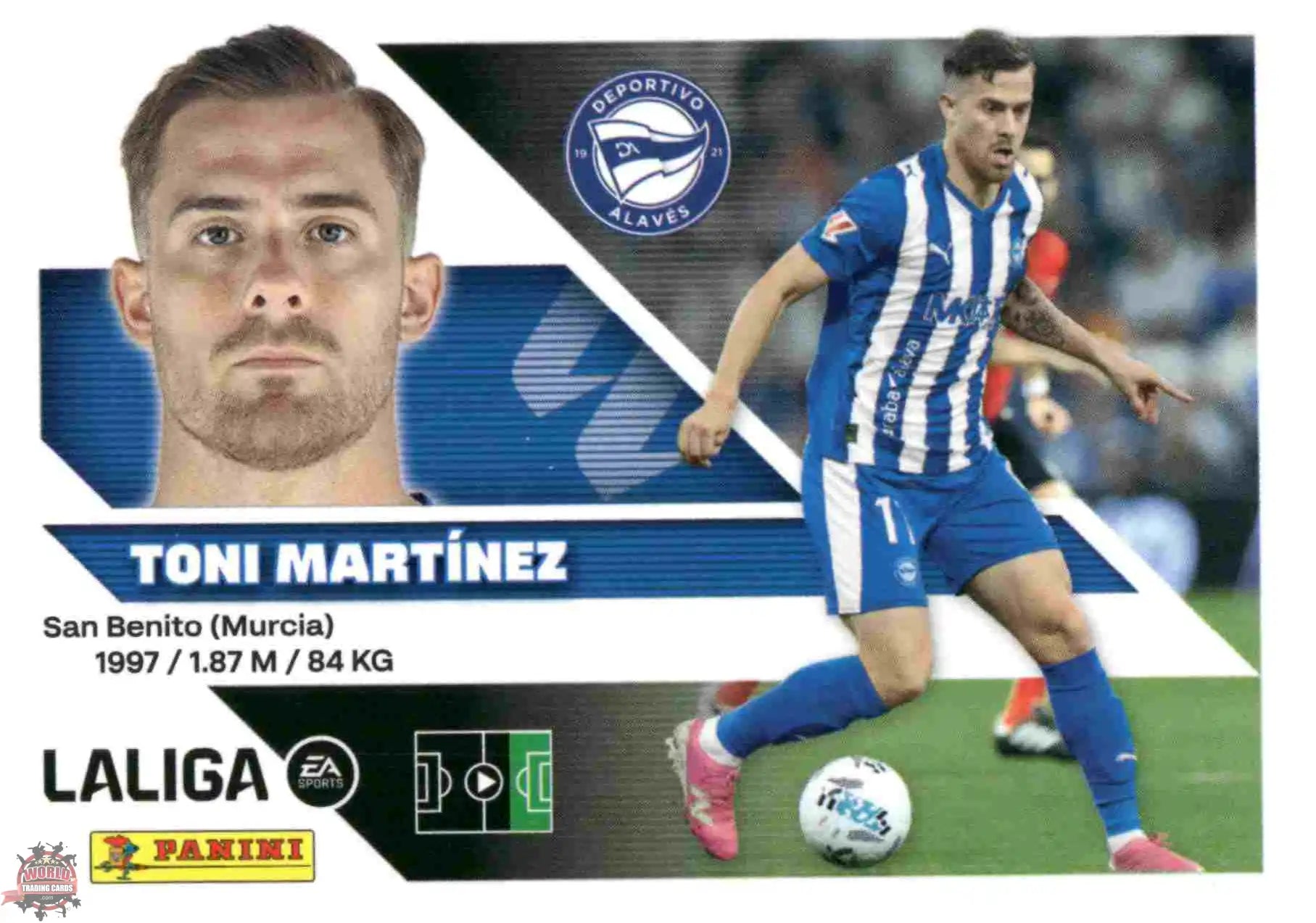 Panini | Liga Este | 2026-2027 | Deportivo Alavés | Basico | #19 | Toni Martínez