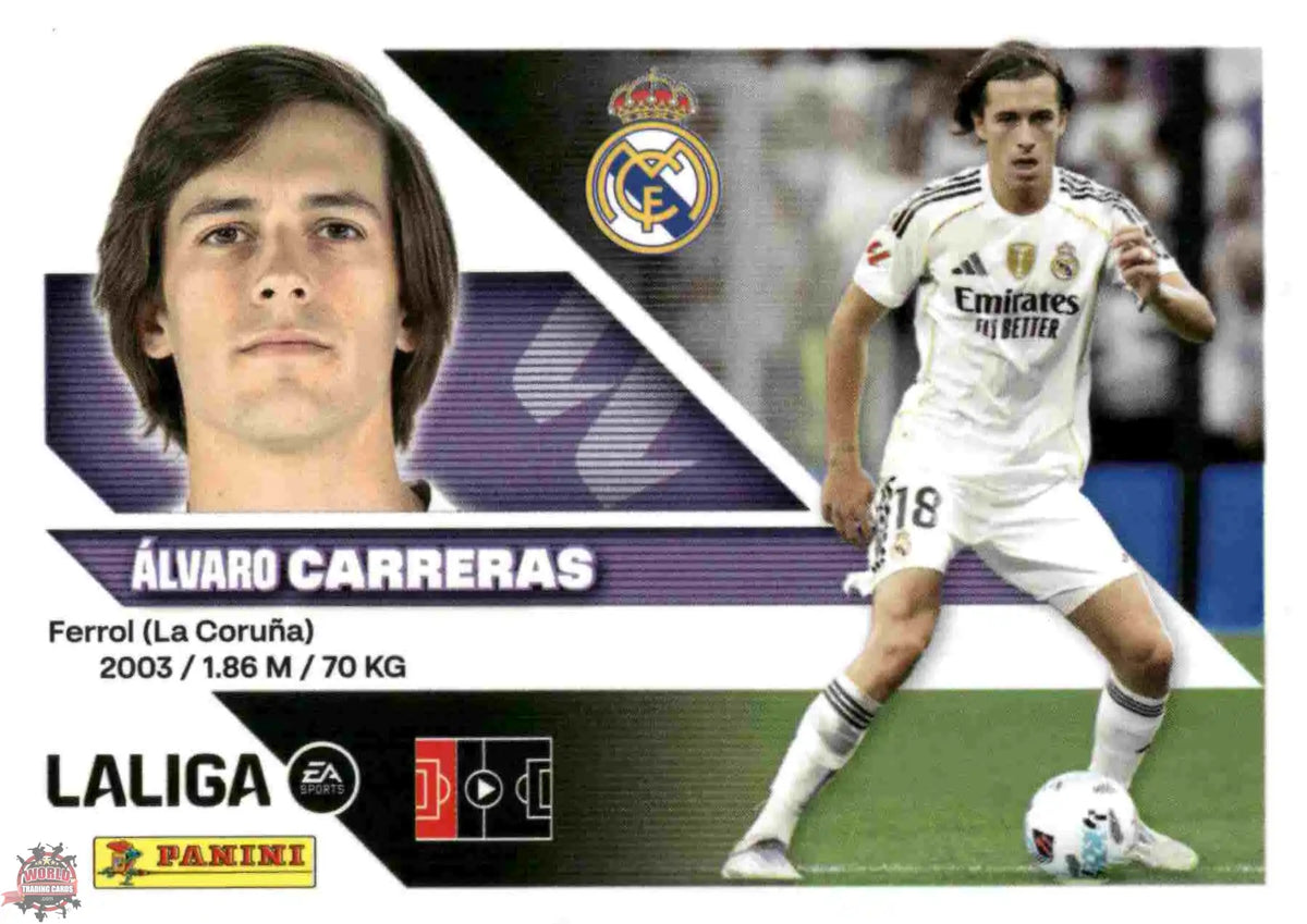 Panini | Liga Este | 2026-2027 | Real Madrid CF | Basico | #10A | Carreras