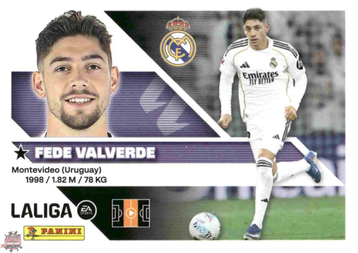 Panini | Liga Este | 2026-2027 | Real Madrid CF | Basico | #12 | Fede Valverde