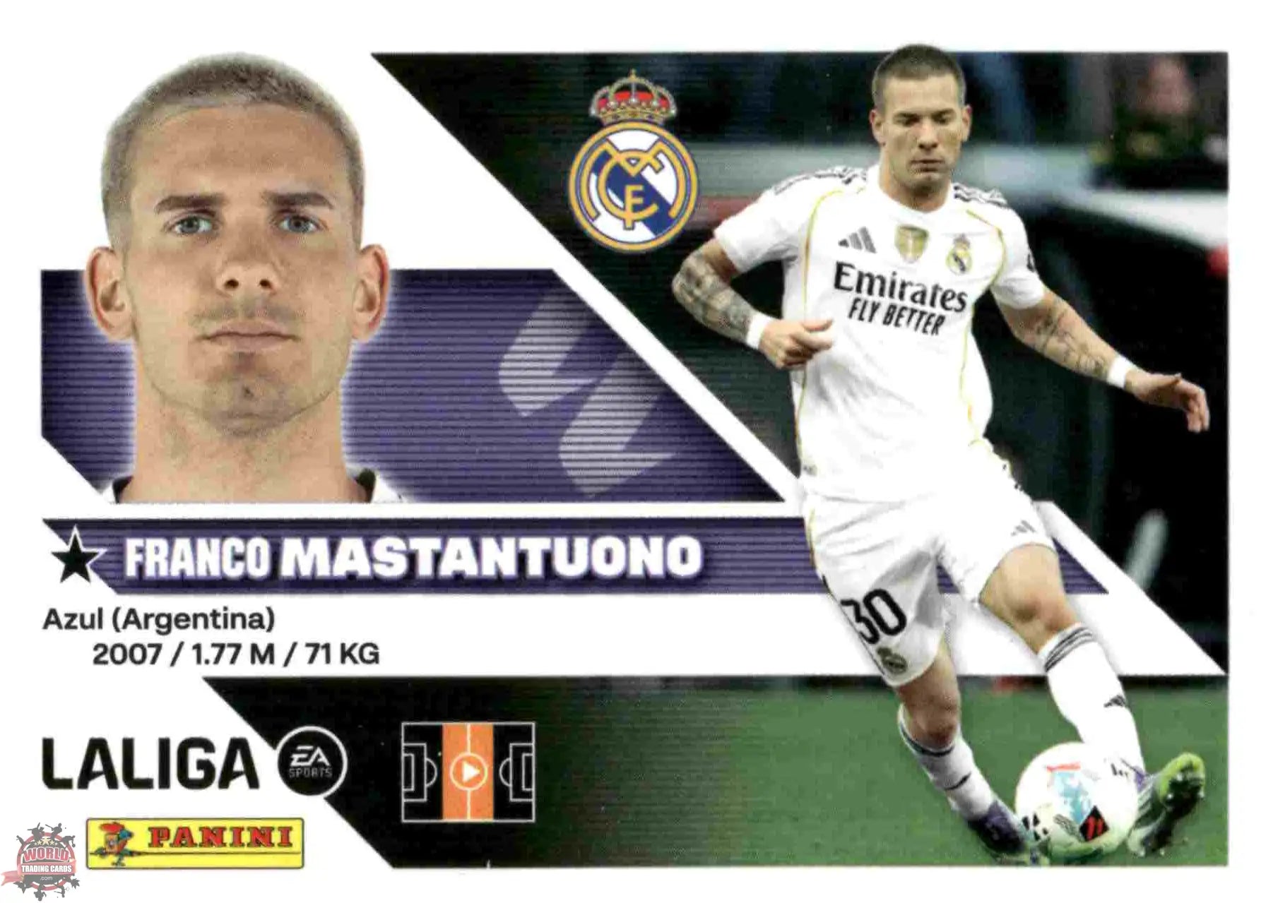 Panini | Liga Este | 2026-2027 | Real Madrid CF | Basico | #16A | Mastantuono