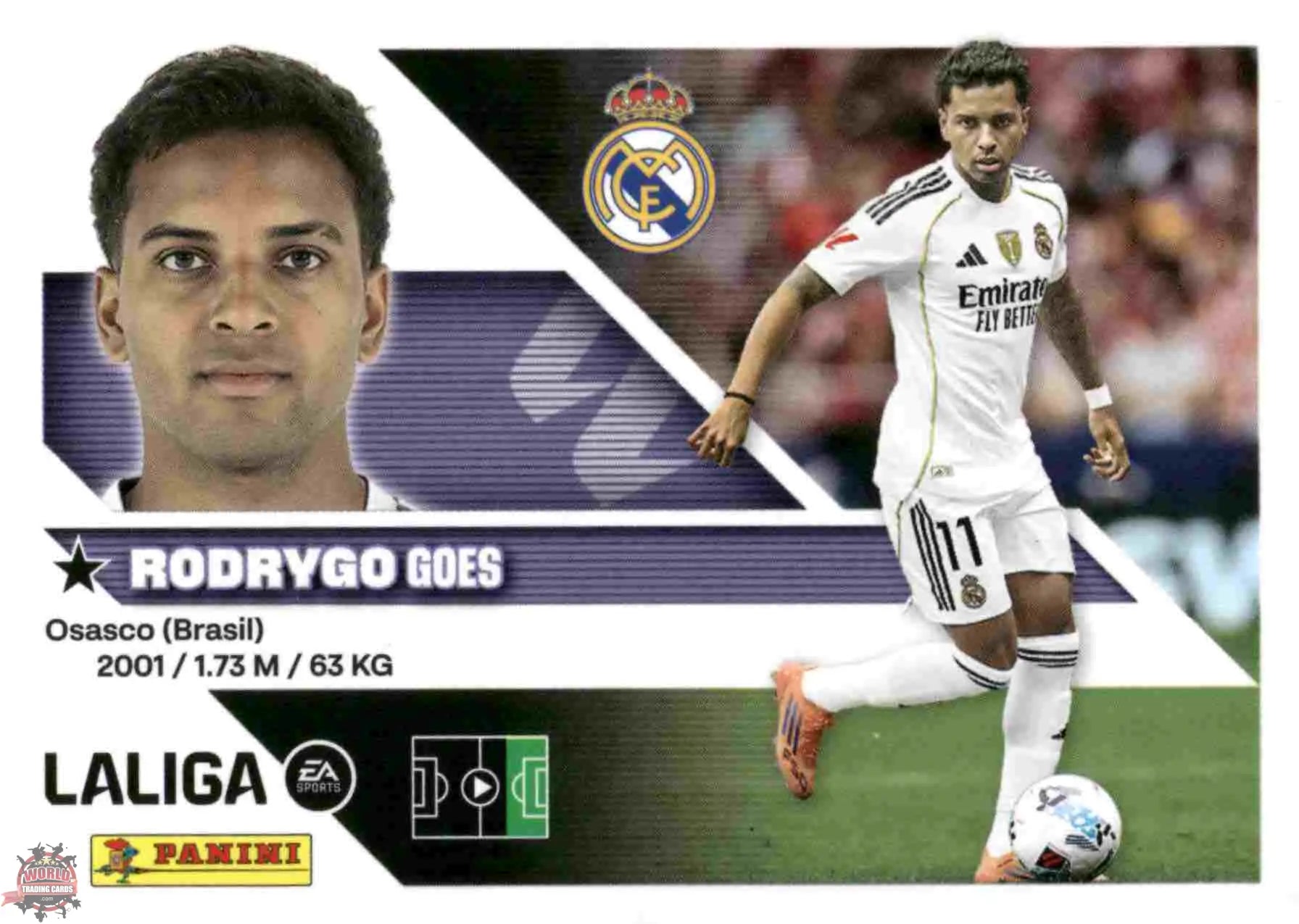 Panini | Liga Este | 2026-2027 | Real Madrid CF | Basico | #18 | Rodrygo