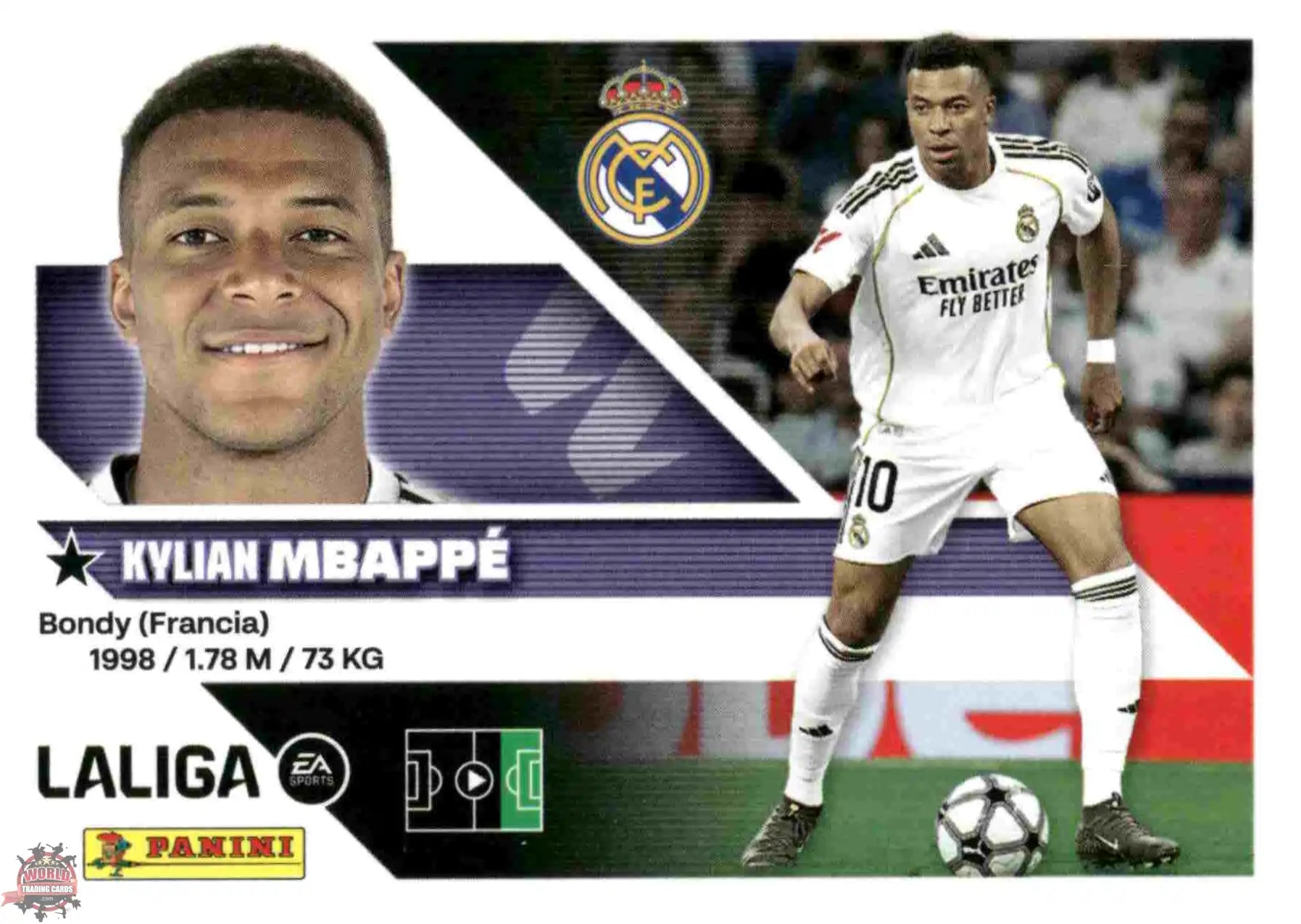 Panini | Liga Este | 2026-2027 | Real Madrid CF | Basico | #20 | Mbappé