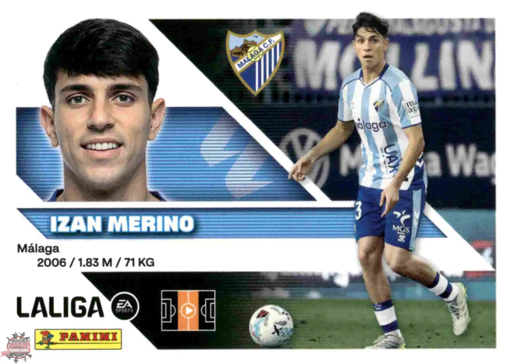 Panini | Liga Este | 2026-2027 | Malaga CF | Basico | #11 | Izan Mérino