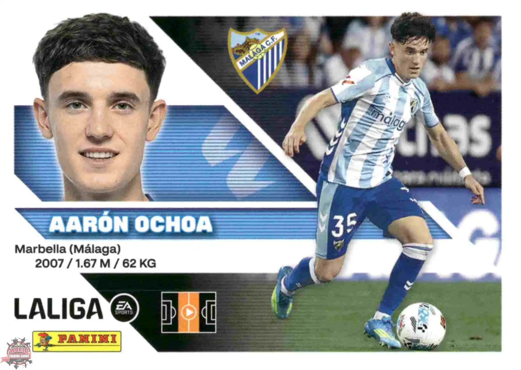 Panini | Liga Este | 2026-2027 | Malaga CF | Basico | #15 | Aarón Ochoa