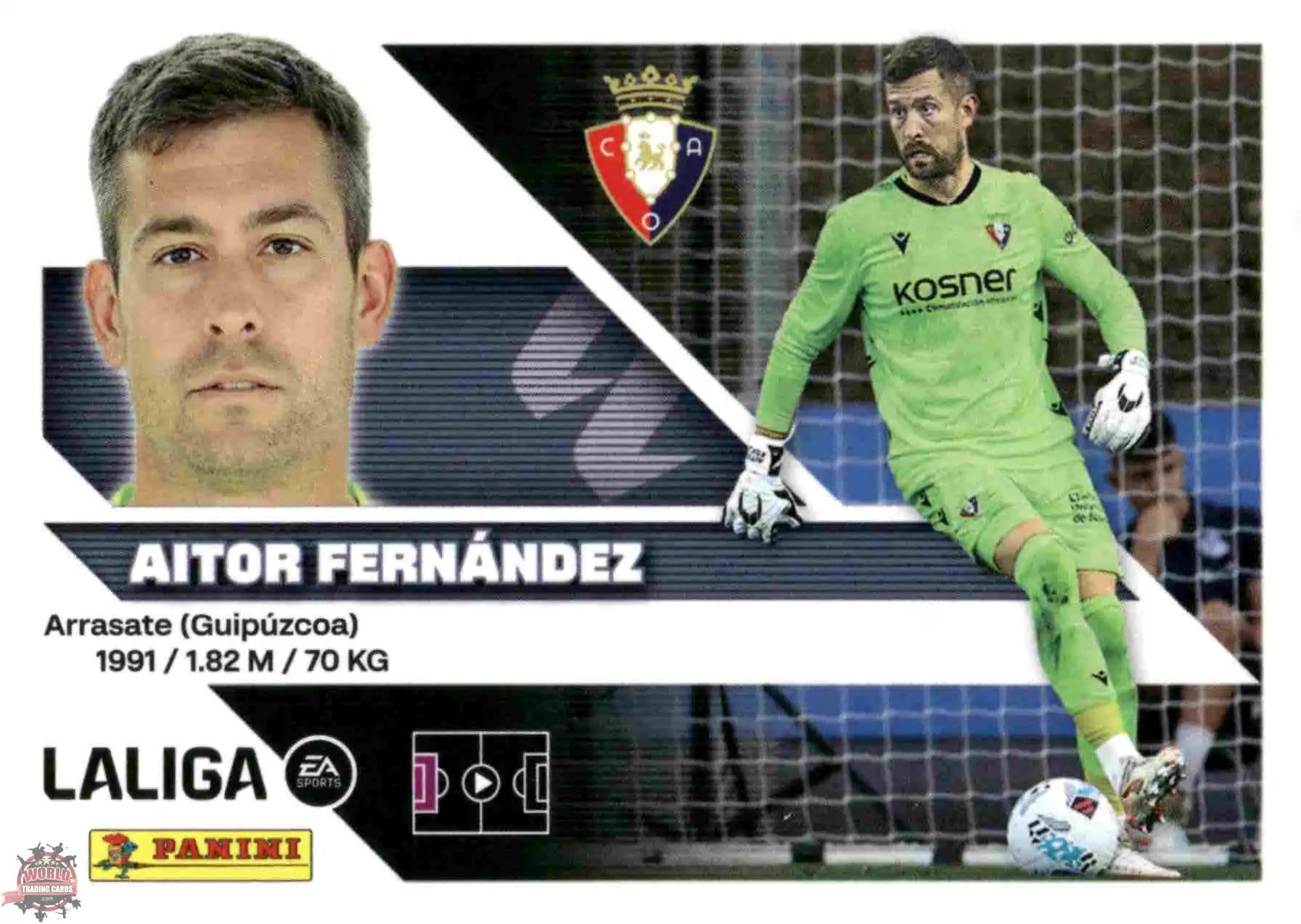 Panini | Liga Este | 2026-2027 | C.A. Osasuna | Basico | #04 | Aitor Fernández