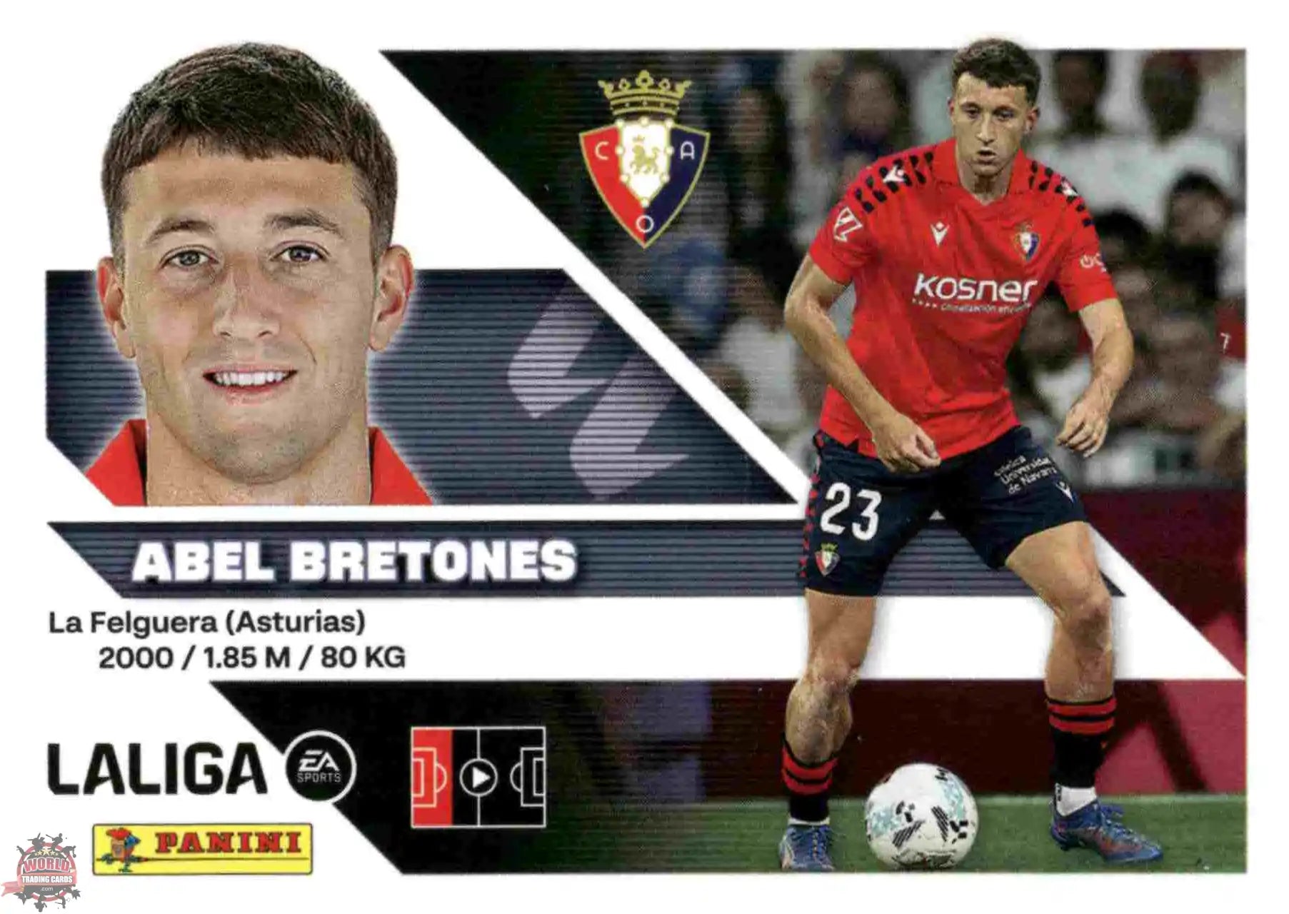 Panini | Liga Este | 2026-2027 | C.A. Osasuna | Basico | #09 | Abel Bretones