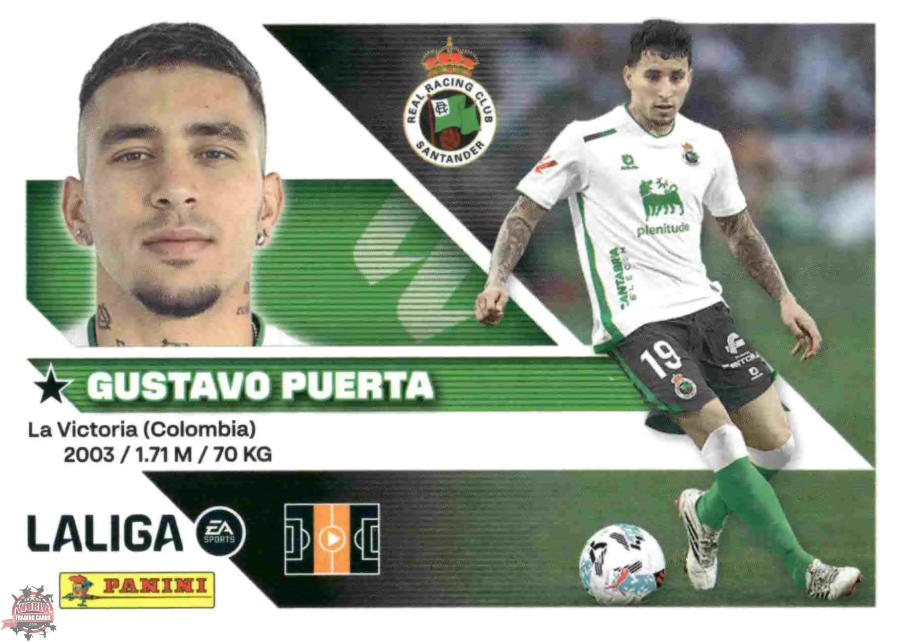 Panini | Liga Este | 2026-2027 | Racing de Santander | Basico | #12 | Gustavo Puerta