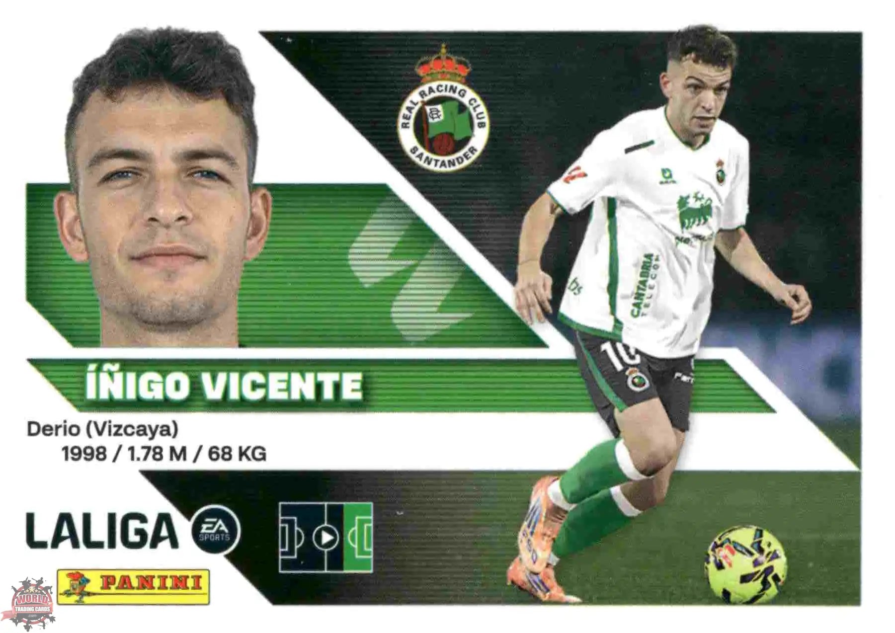 Panini | Liga Este | 2026-2027 | Racing de Santander | Basico | #18 | Íñigo Vicente