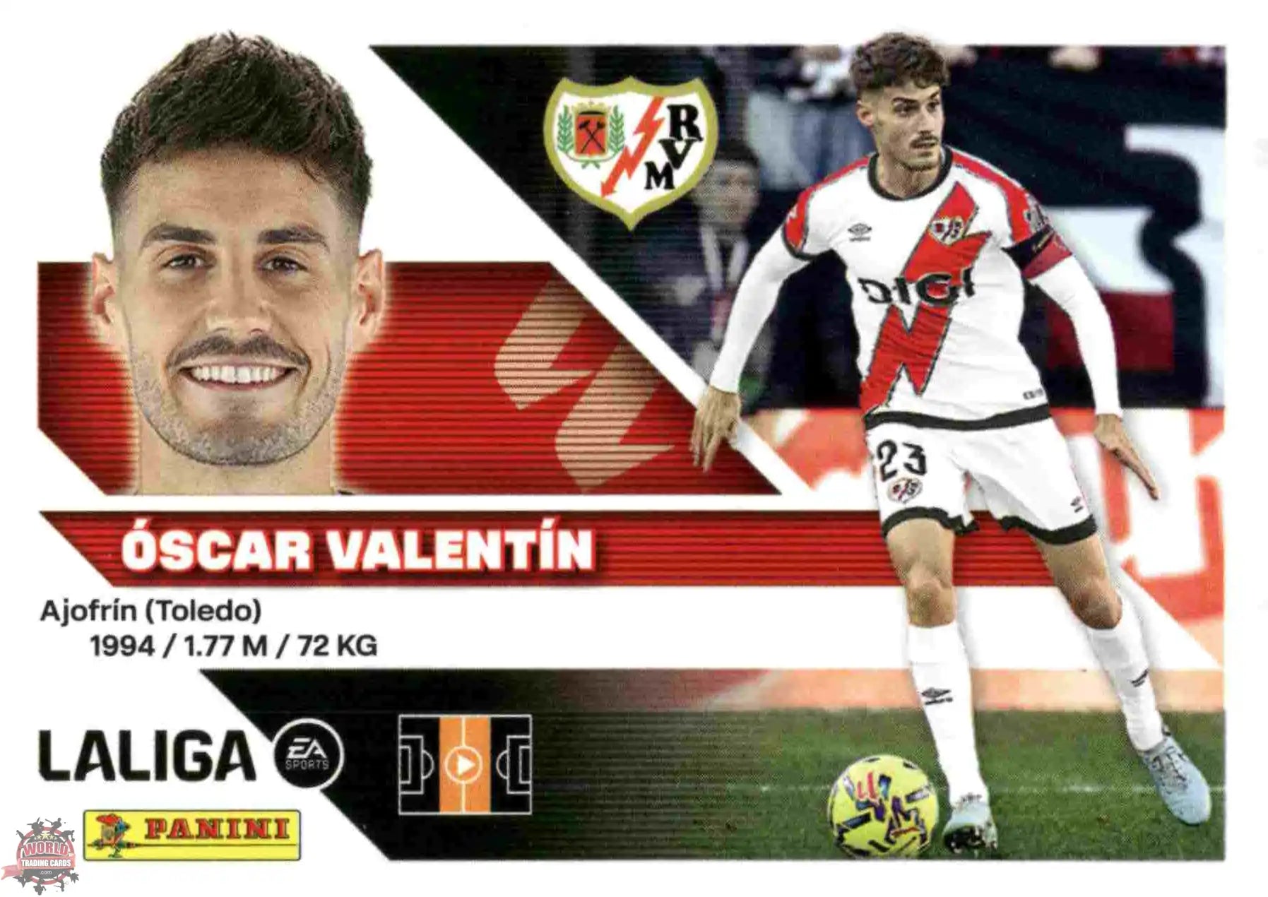 Panini | Liga Este | 2026-2027 | Rayo Vallecano | Basico | #13 | Óscar Valentín