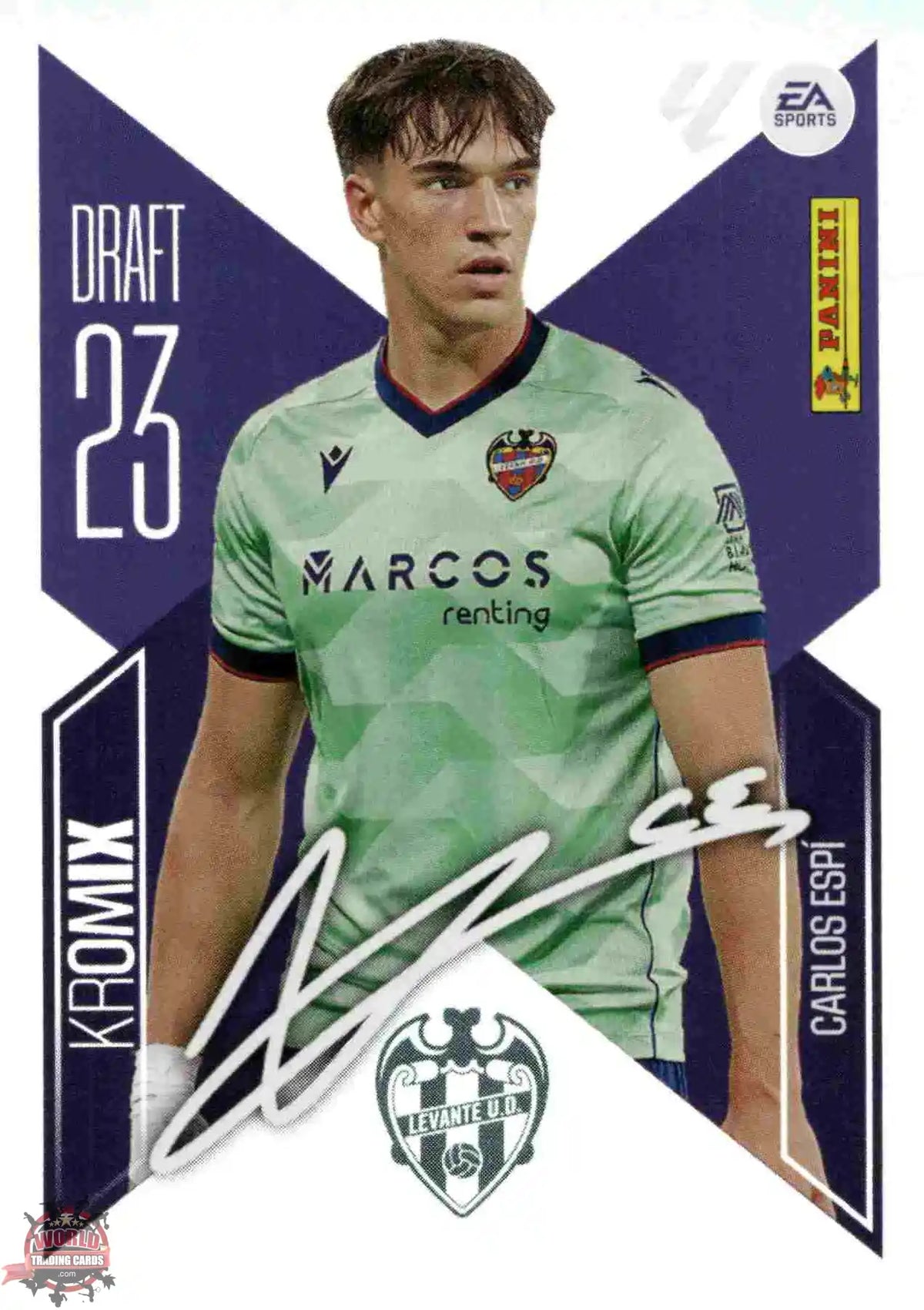 Panini | Liga Este | 2026-2027 | Levante UD | Draft 23 Kromix | #K04 | Carlos Espí - Rookie
