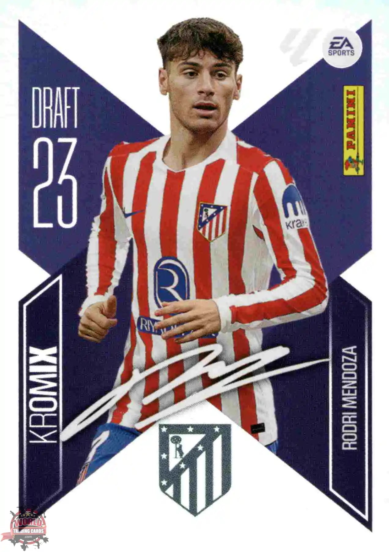 Panini | Liga Este | 2026-2027 | Atlético de Madrid | Draft 23 Kromix | #K21 | Rodri Mendoza - Rookie