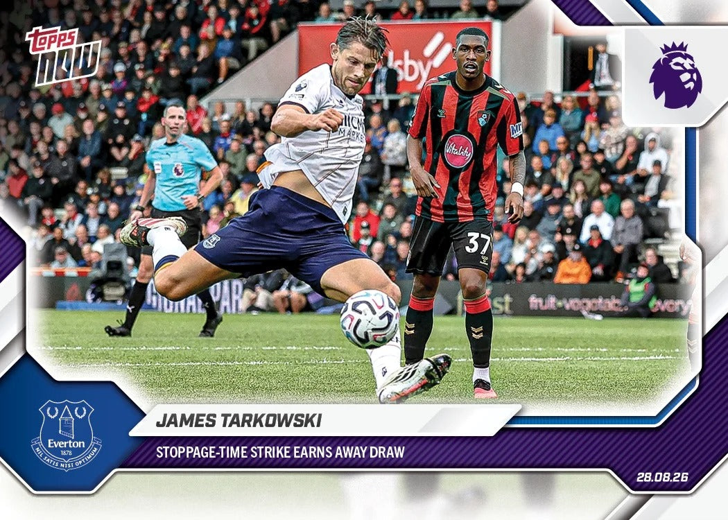2026-27 | Topps | Now | Premier League | #012 | James Tarkowski | Base