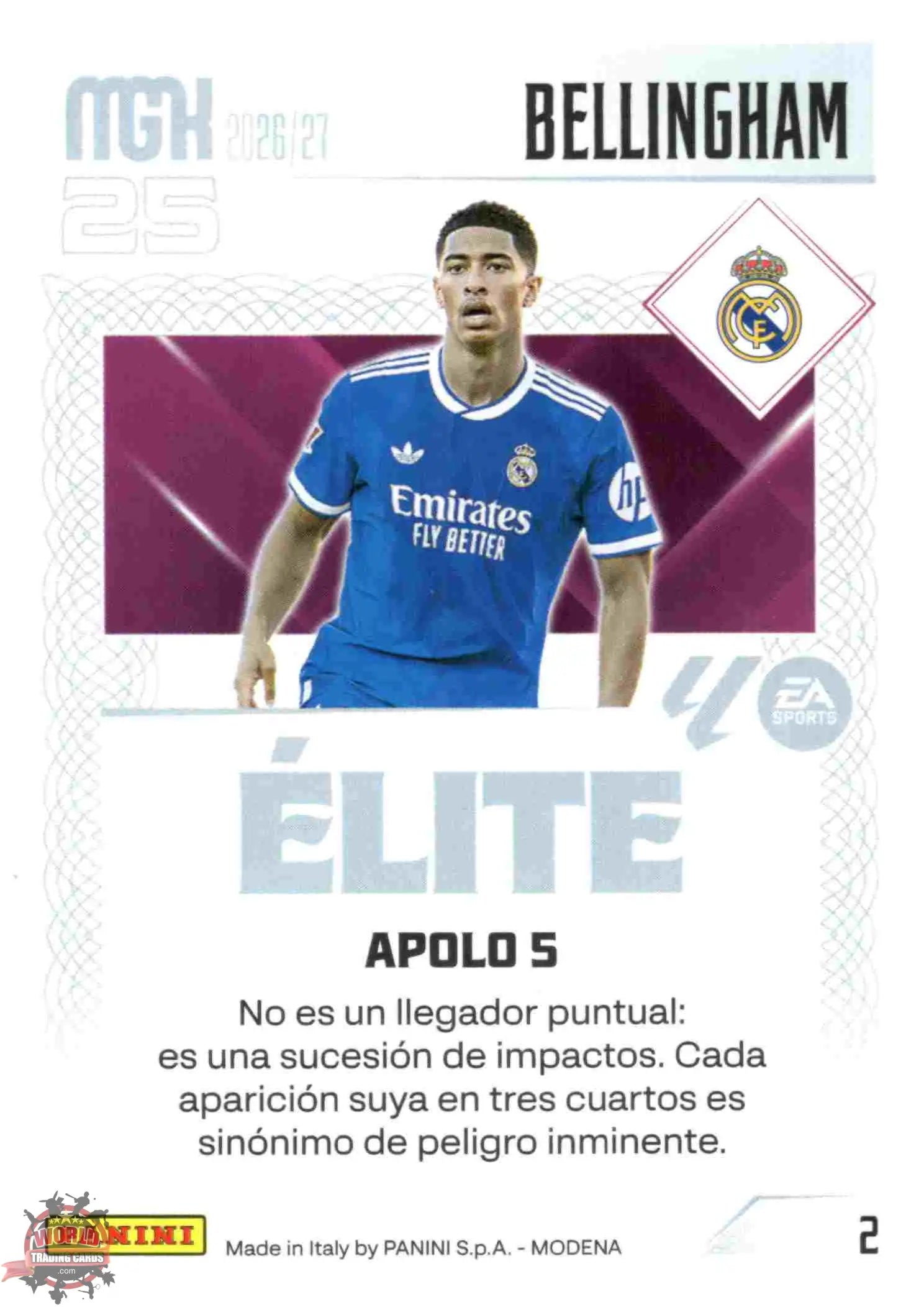 Panini | Megacracks | 2026-2027 | #002 | Bellingham | Real Madrid | Élite