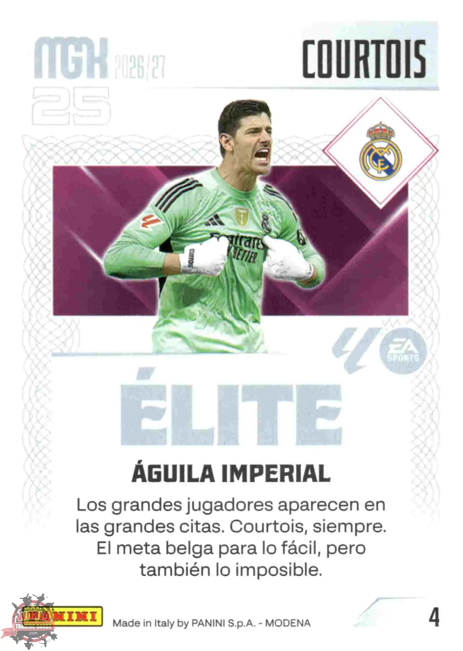 Panini | Megacracks | 2026-2027 | #004 | Courtois | Real Madrid | Élite