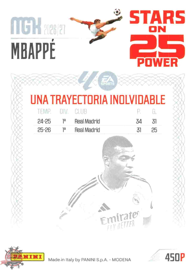 Panini | Megacracks | 2026-2027 | #450P | Mbappé | Real Madrid | Stars on 25 Power