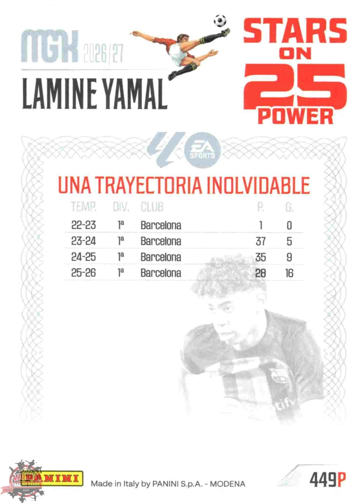 Panini | Megacracks | 2026-2027 | #449P | Lamine Yamal | FC Barcelona | Stars on 25 Power