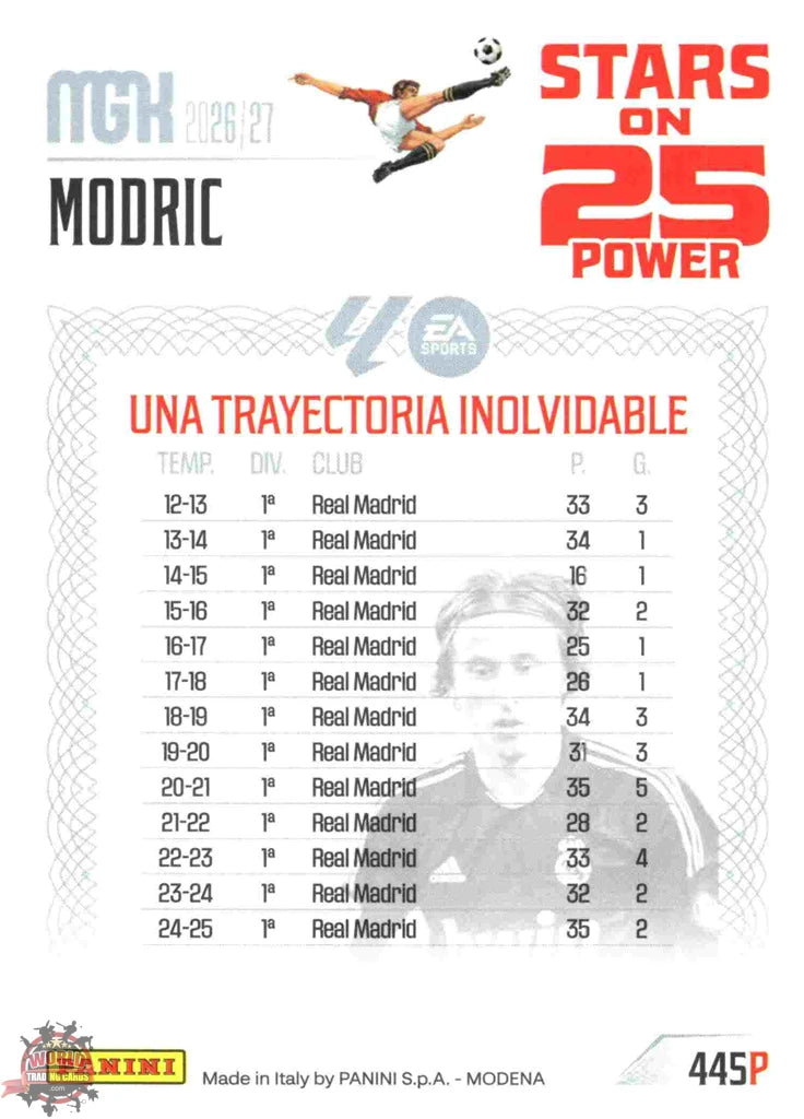 Panini | Megacracks | 2026-2027 | #445P | Modric | Real Madrid | Stars on 25 Power