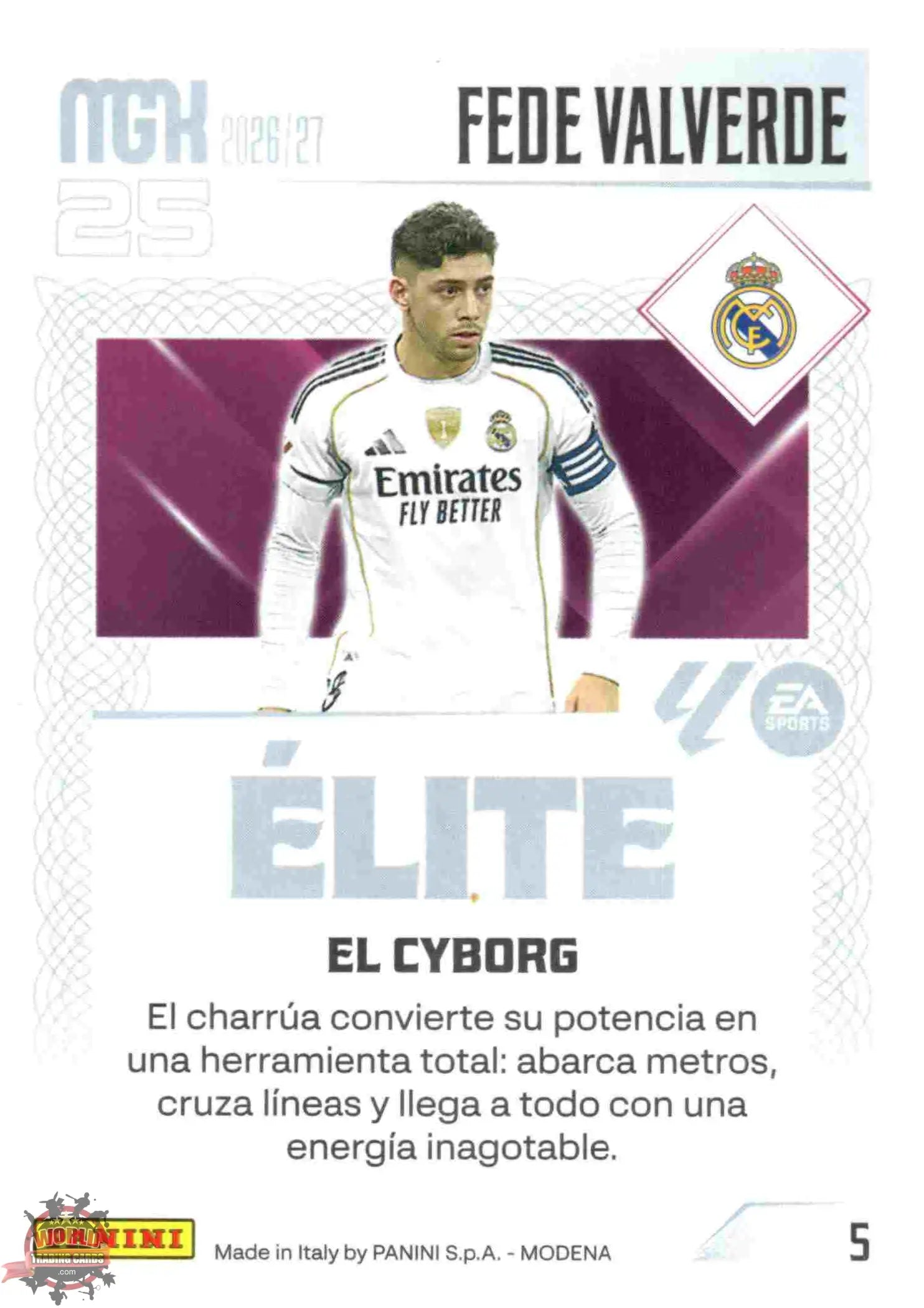 Panini | Megacracks | 2026-2027 | #005 | Fede Valverde | Real Madrid | Élite