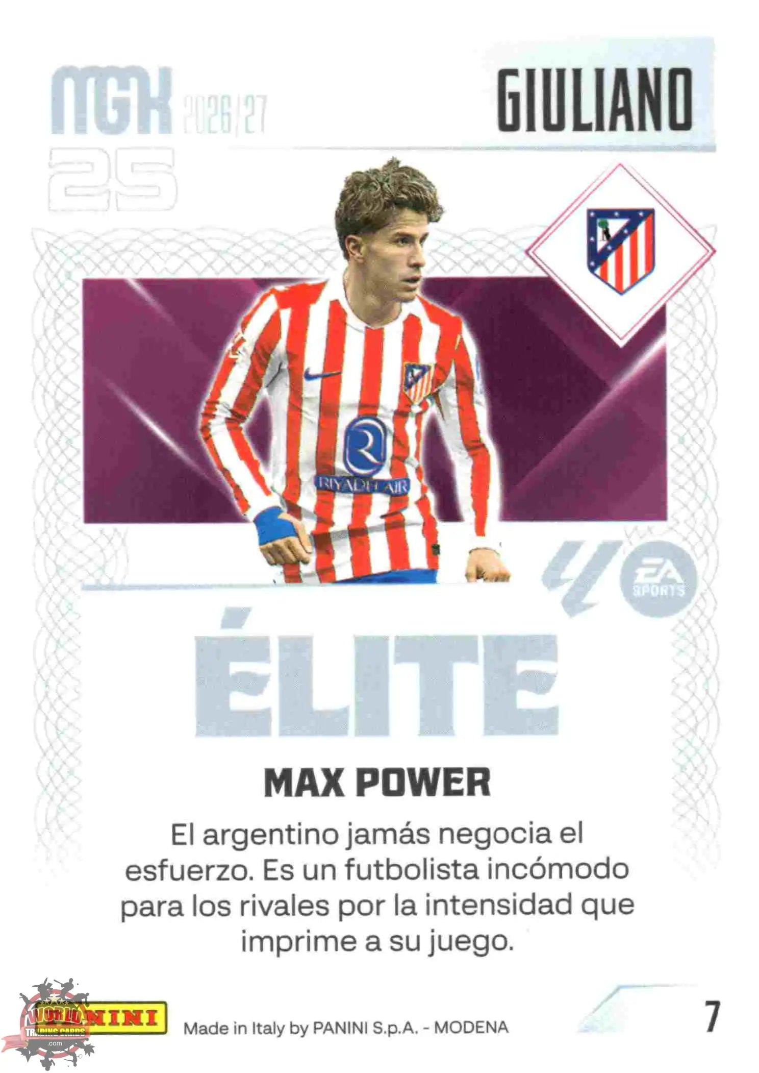 Panini | Megacracks | 2026-2027 | #007 | Giuliano | Atlético de Madrid | Élite