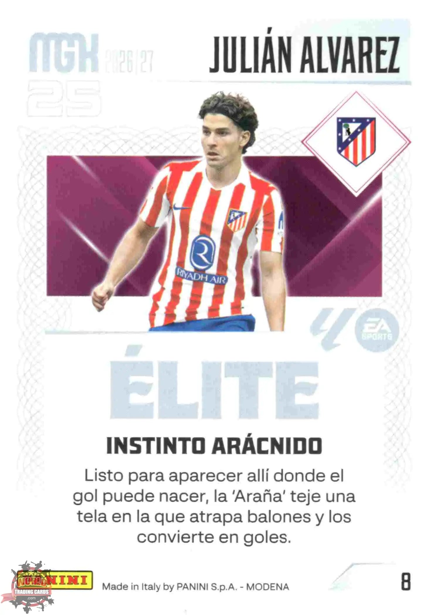 Panini | Megacracks | 2026-2027 | #008 | Julián Alvarez | Atlético de Madrid | Élite