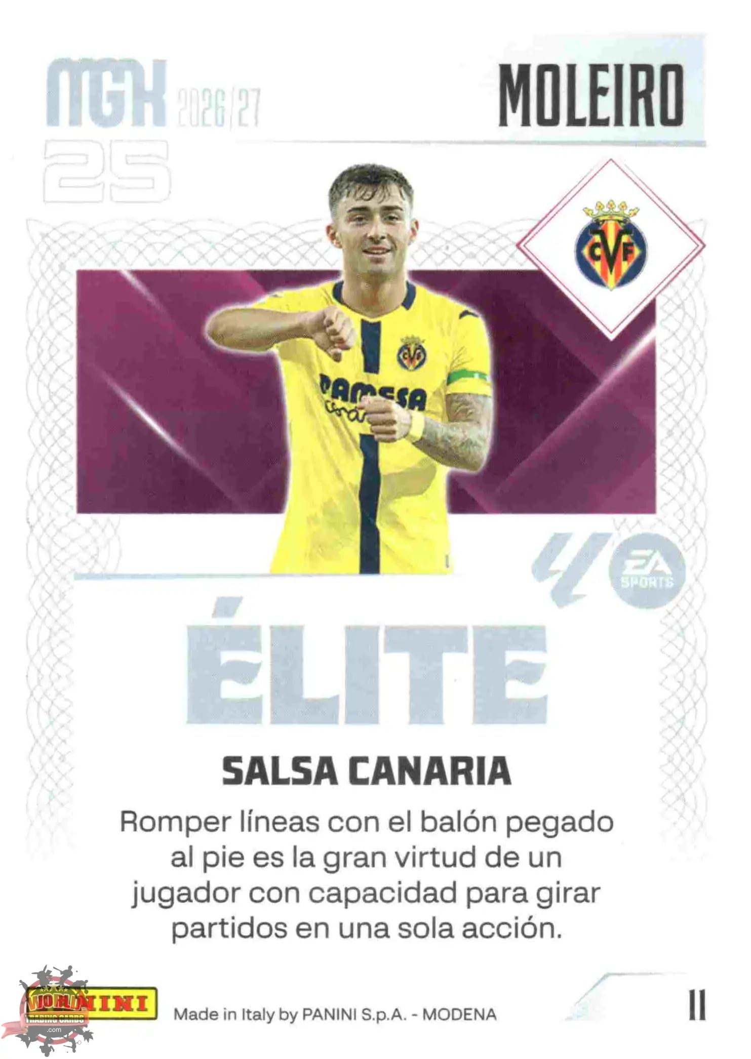 Panini | Megacracks | 2026-2027 | #011 | Moleiro | Villarreal CF | Elite