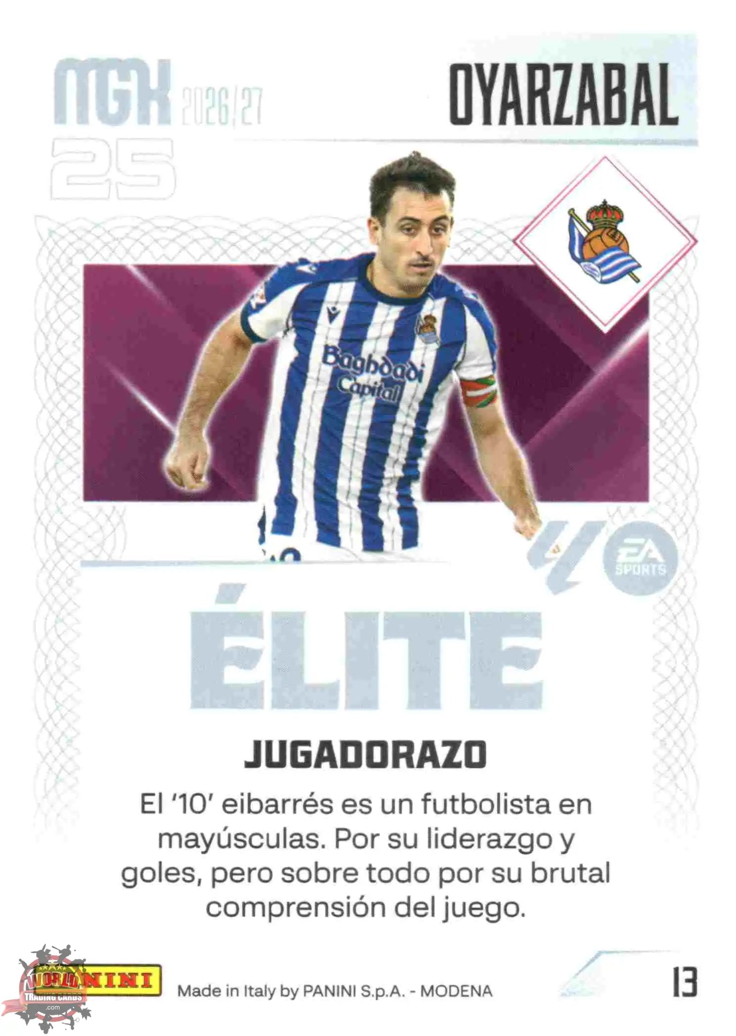 Panini | Megacracks | 2026-2027 | #013 | Oyarzabal | Real Sociedad | Elite