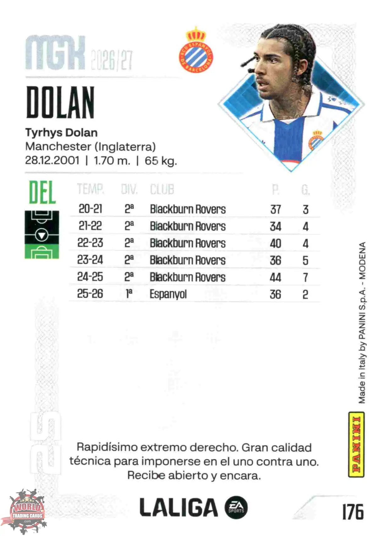Panini | Megacracks | 2026-2027 | #176 | Dolan | RCD Espanyol | Basico
