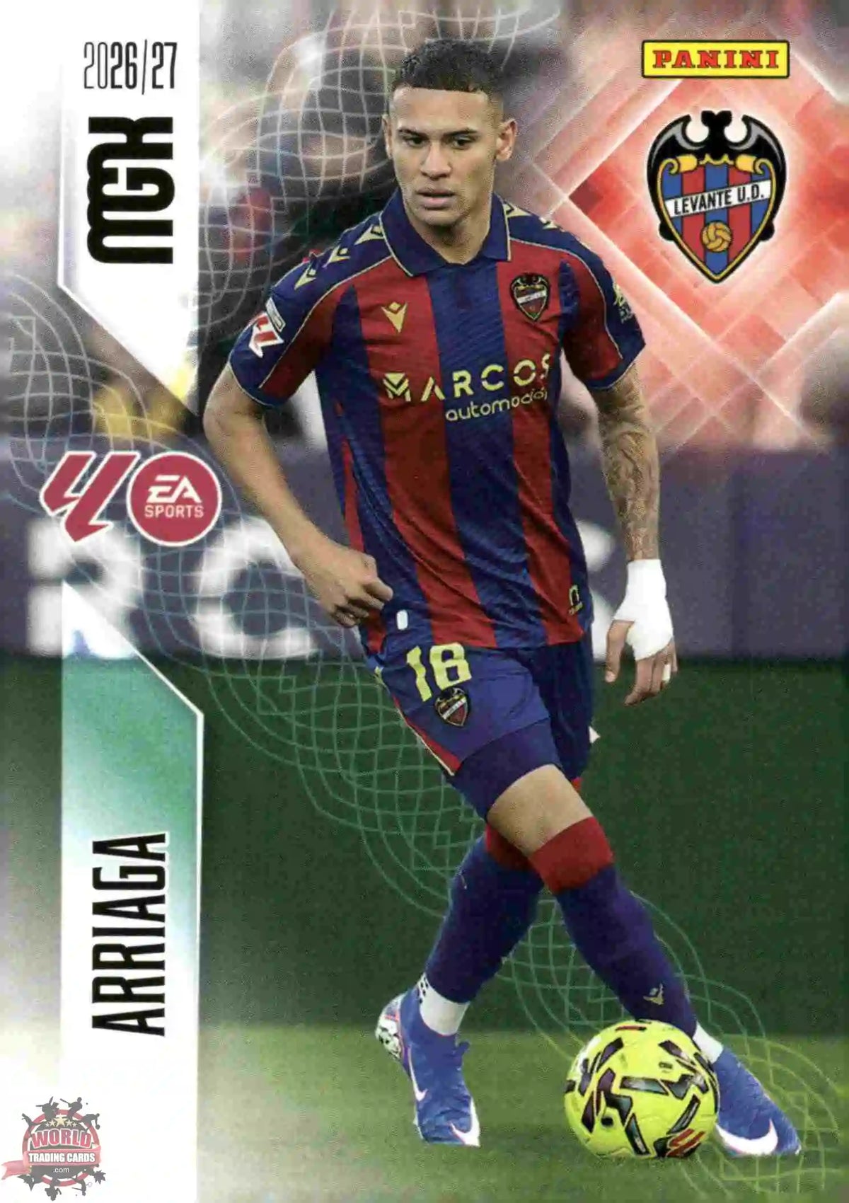 Panini | Megacracks | 2026-2027 | #208 | Arriaga | Levante UD | Basico