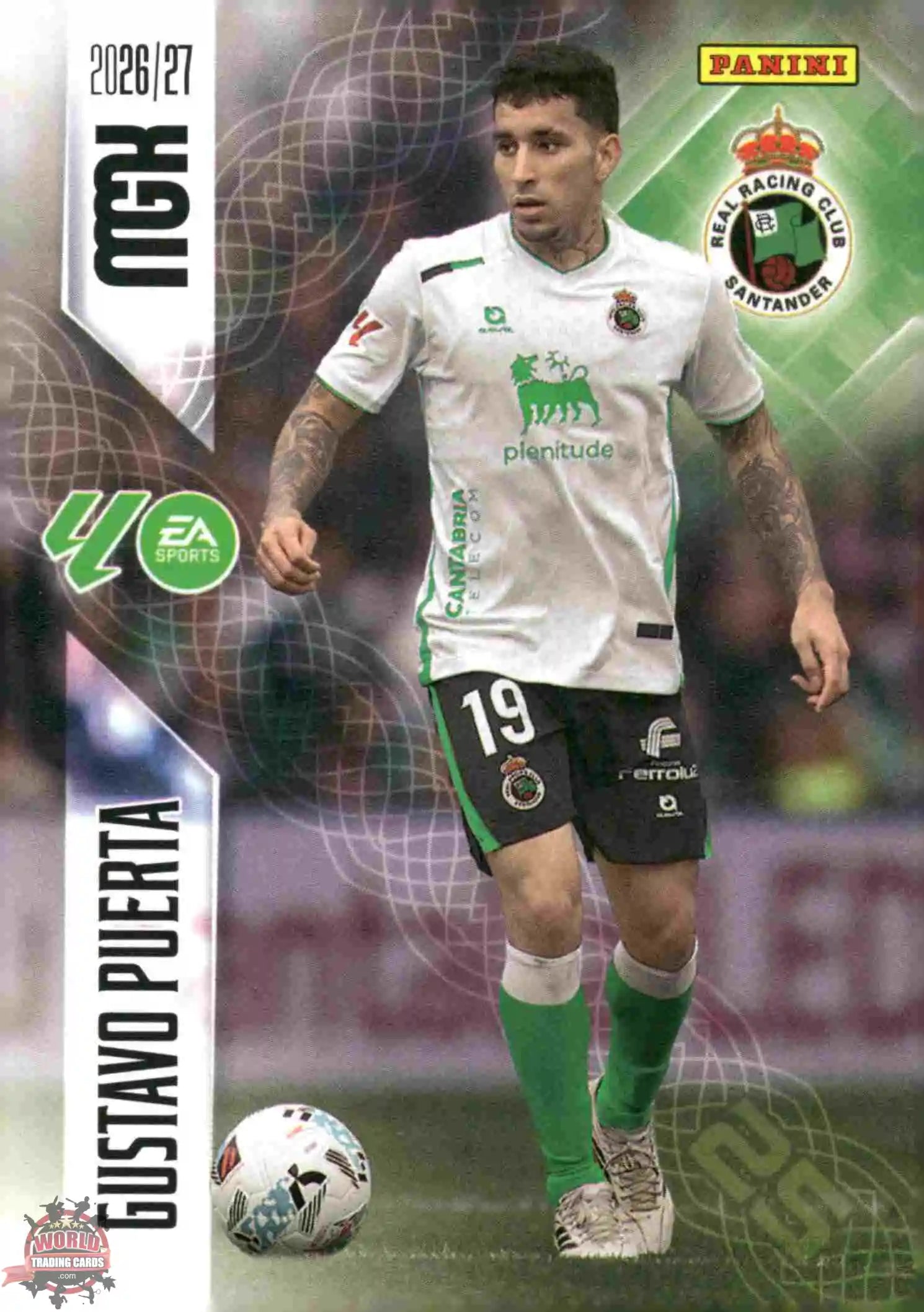 Panini | Megacracks | 2026-2027 | #281 | Gustavo Puerta | Real Racing Club | Basico