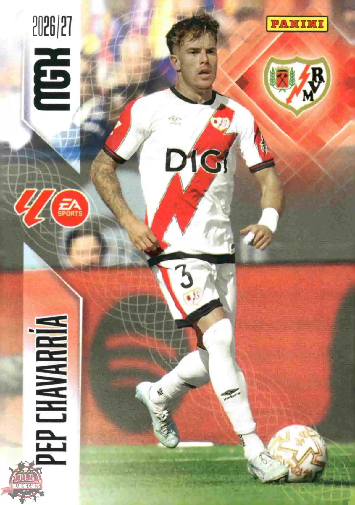 Panini | Megacracks | 2026-2027 | #297 | Pep Chavarría | Rayo Vallecano | Basico