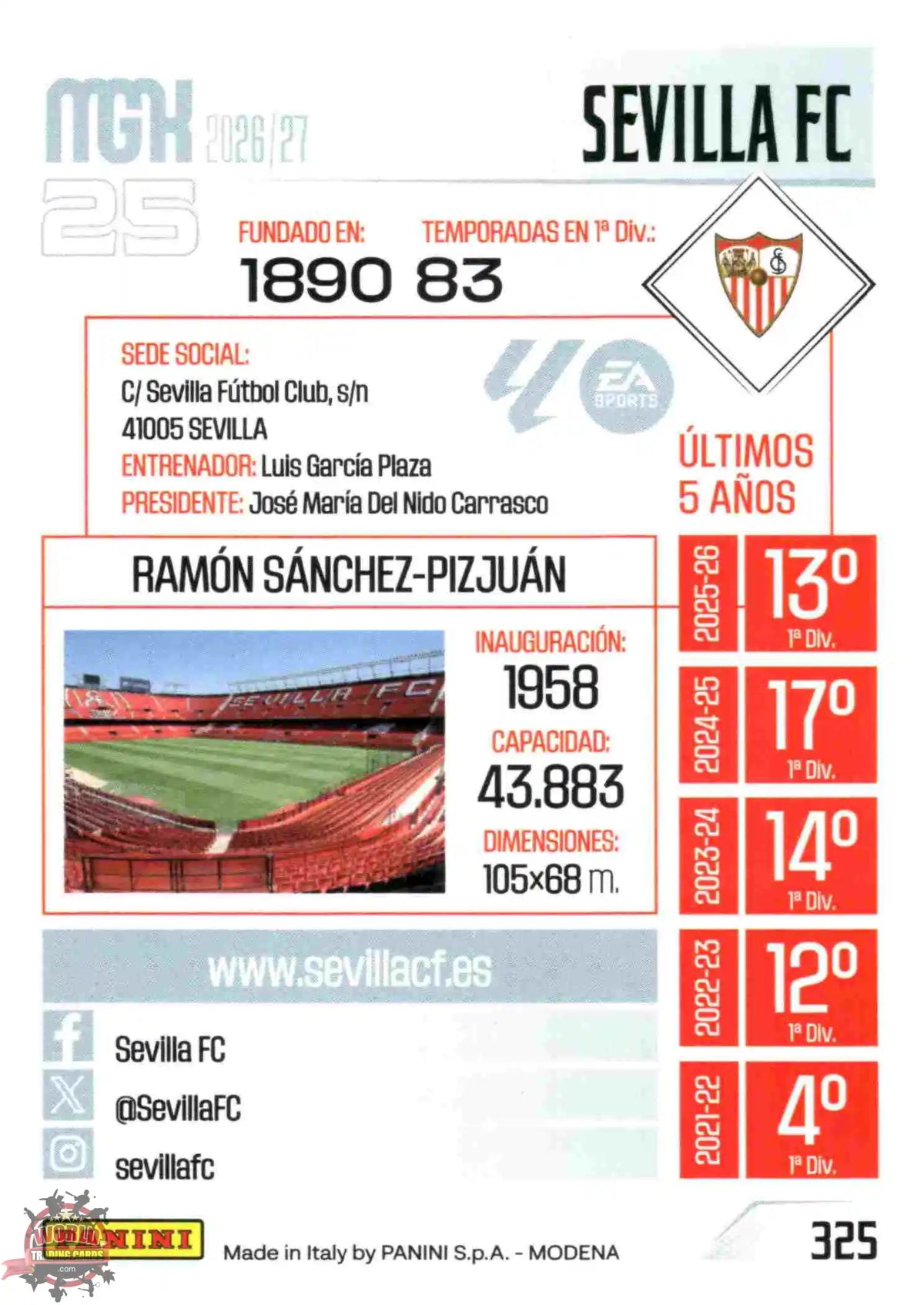 Shield - Sevilla FC - Panini Megacracks - 2025-2026 - #325 - Basic