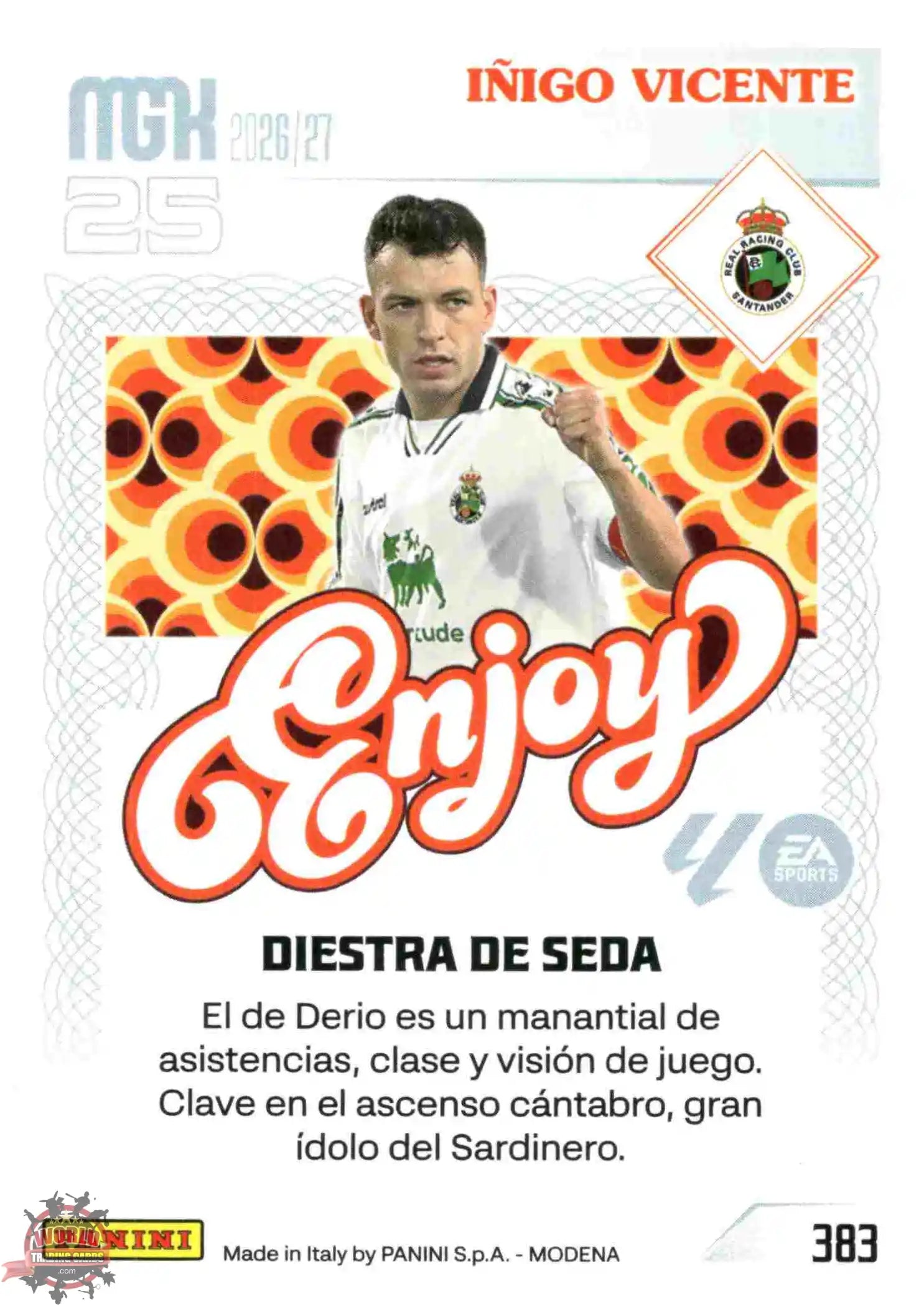 Panini | Megacracks | 2026-2027 | #383 | Ínigo Vicente | Real Racing Club | Enjoy