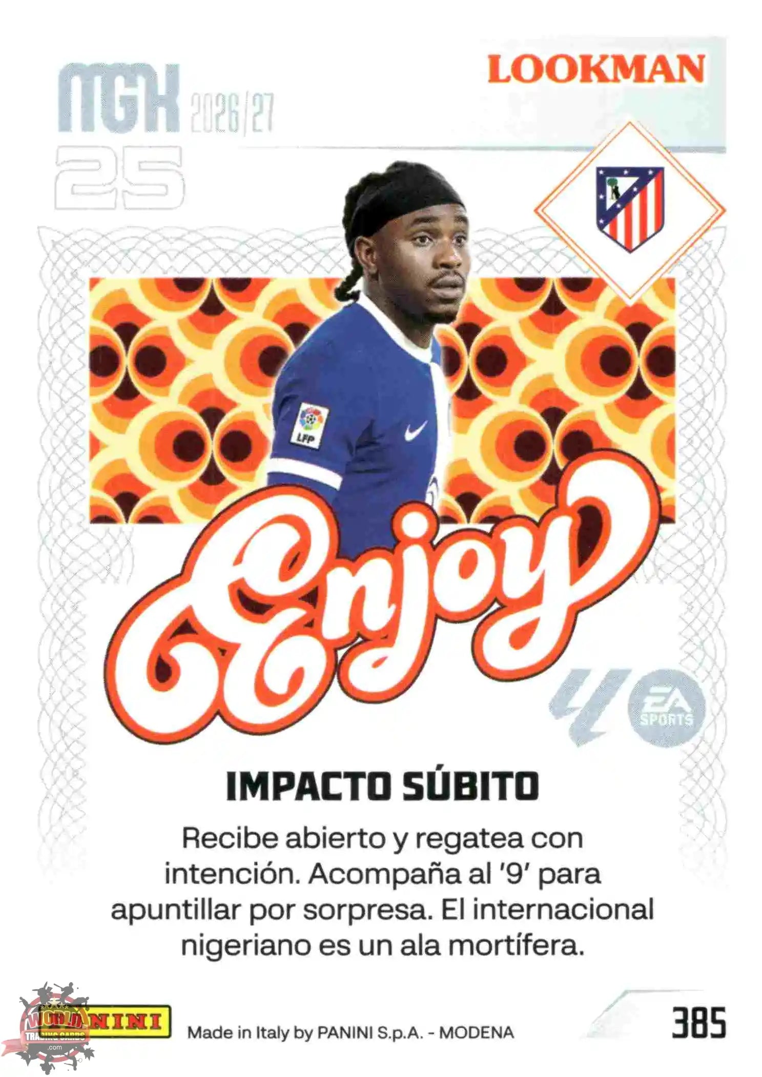 Panini | Megacracks | 2026-2027 | #385 | Lookman | Atlético de Madrid | Enjoy