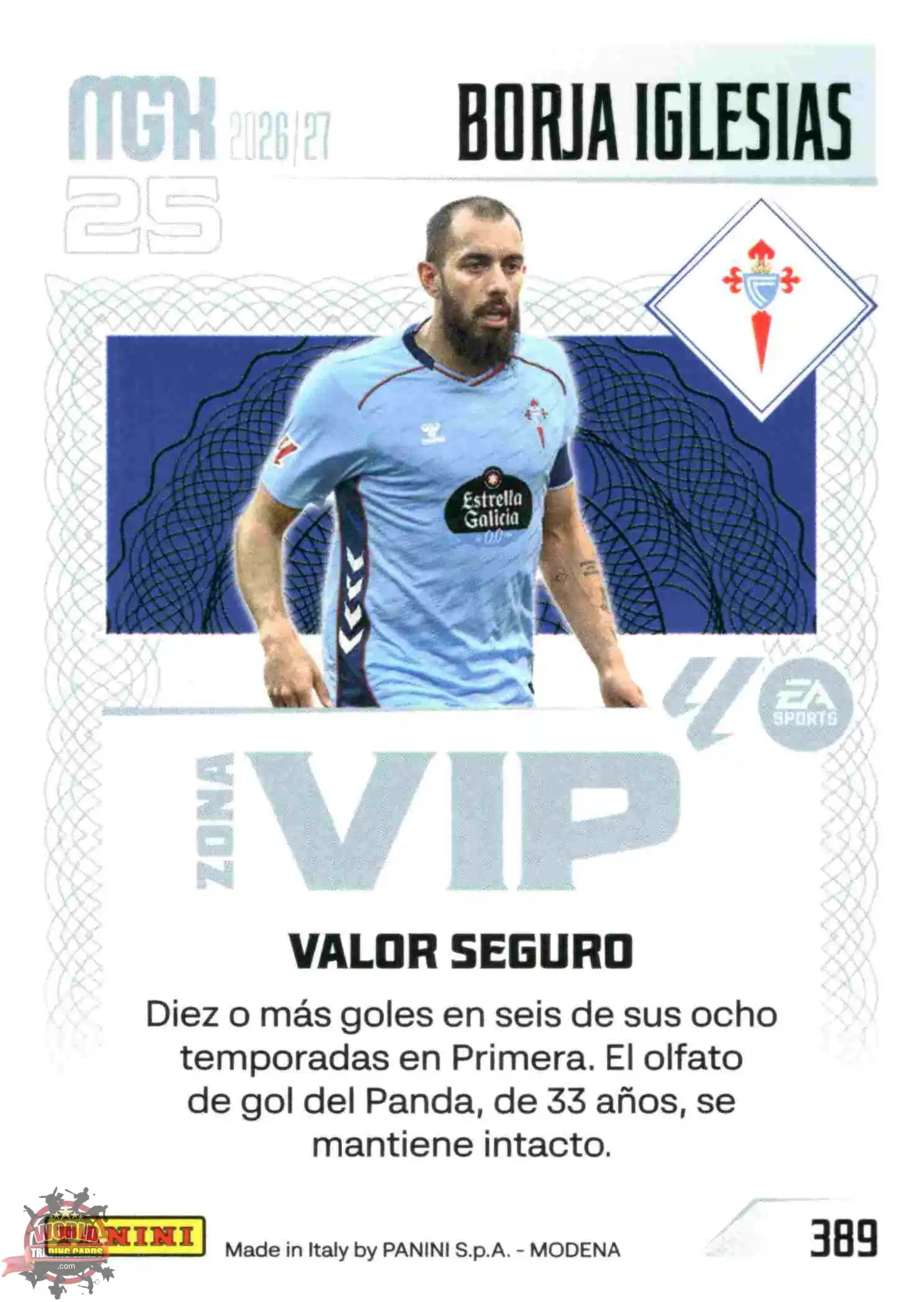 Panini | Megacracks | 2026-2027 | #389 | Borja Iglesias | RC Celta | Zona Vip