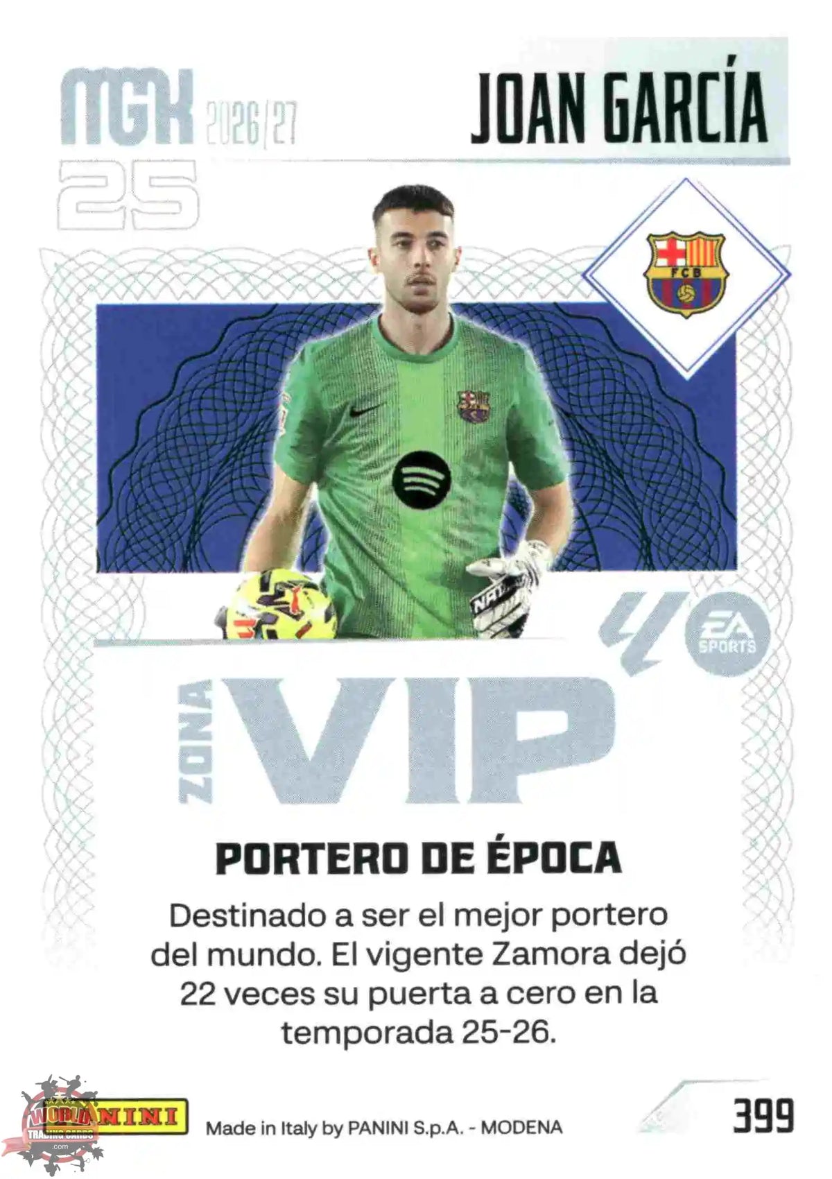 Panini | Megacracks | 2026-2027 | #399 | Joan García | FC Barcelona | Zona Vip
