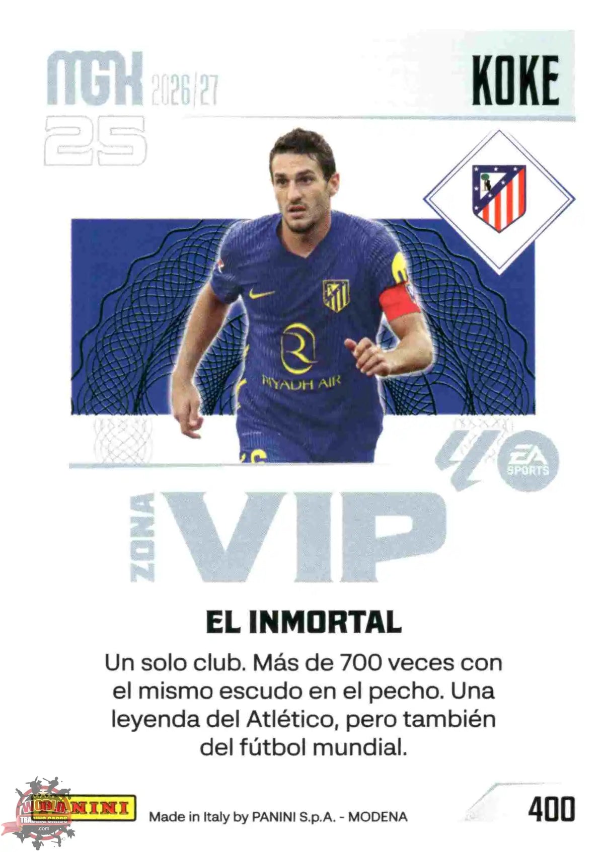 Panini | Megacracks | 2026-2027 | #400 | Koke | Atlético de Madrid | Zona Vip