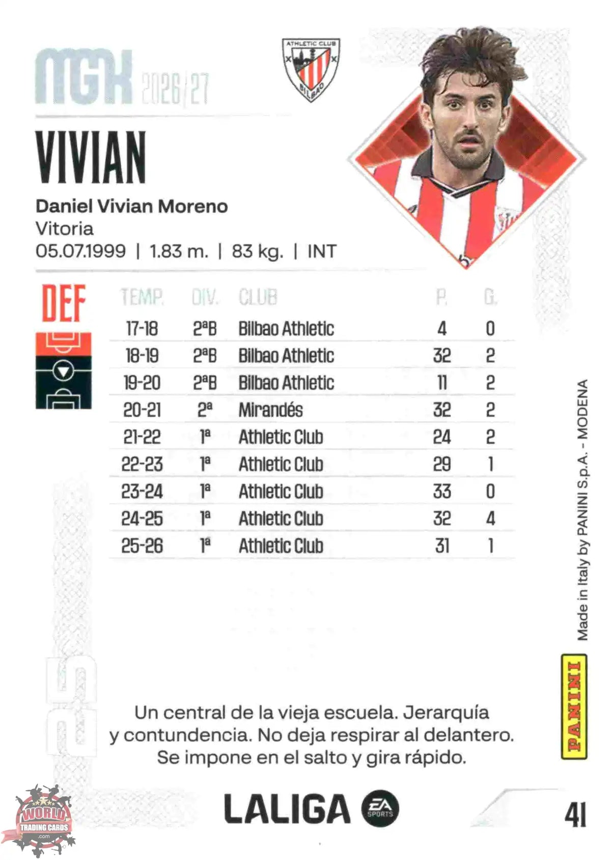 Panini | Megacracks | 2026-2027 | #041 | Vivian | Athletic Club | Basico