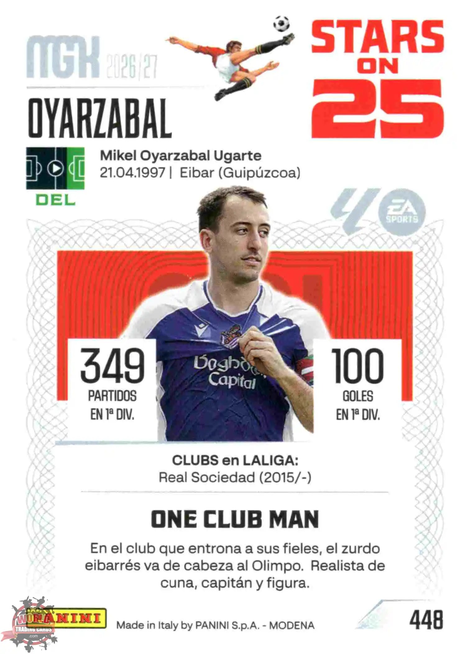 Panini | Megacracks | 2026-2027 | #448 | Oyarzabal | Real Sociedad | Stars on 25