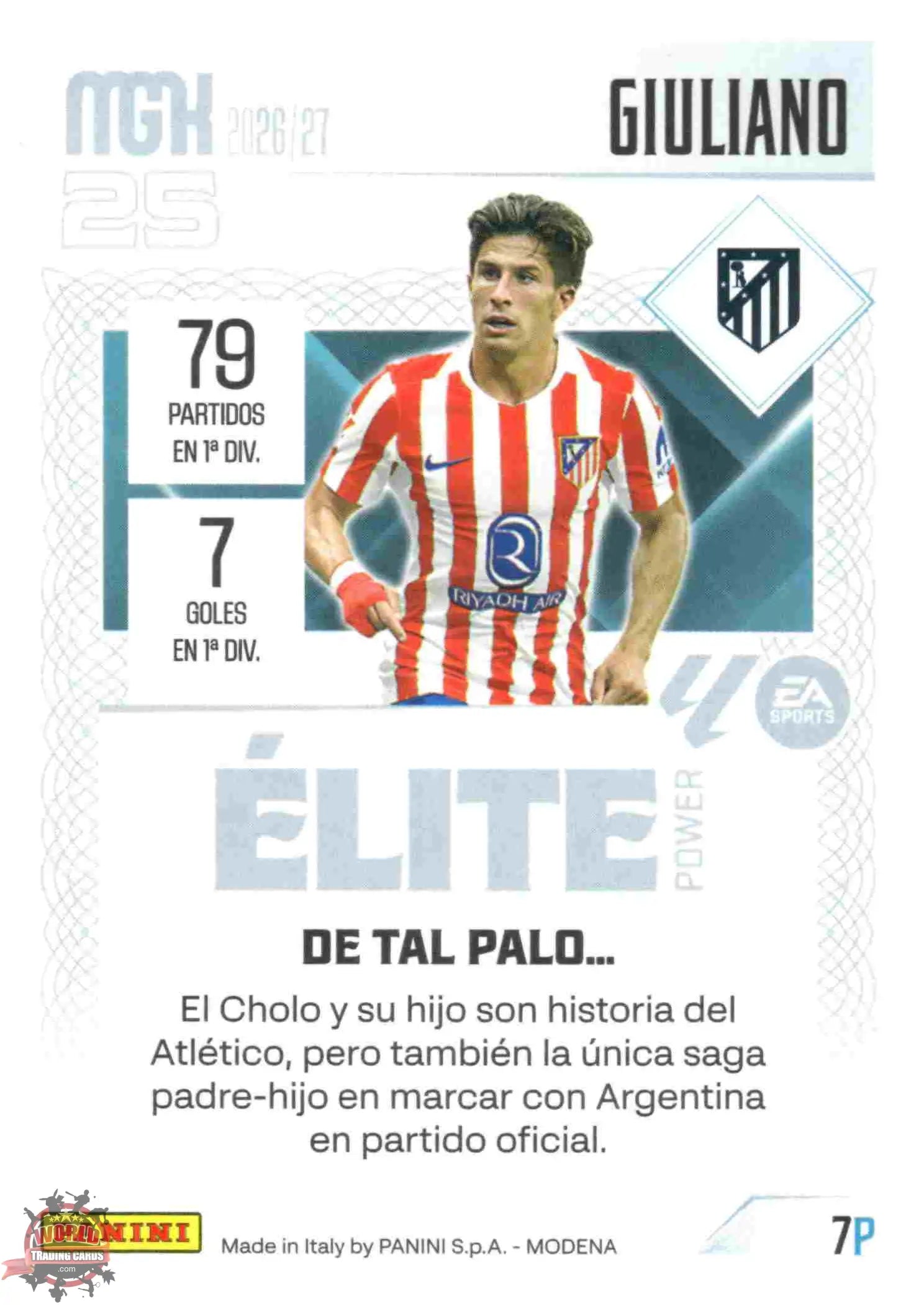 Panini | Megacracks | 2026-2027 | #007P | Giuliano | Atlético de Madrid | Elite Power