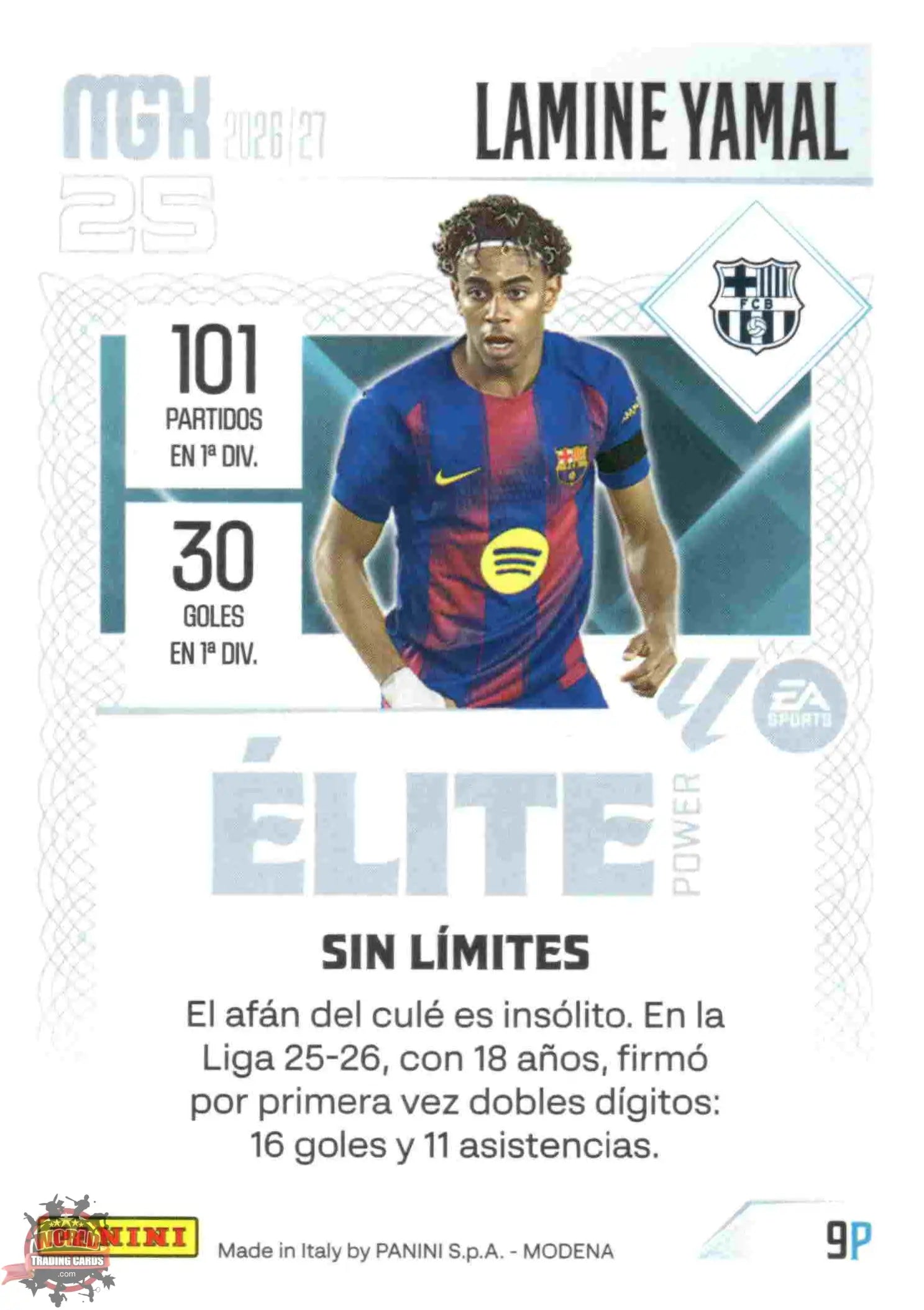 Panini | Megacracks | 2026-2027 | #009P | Lamine Yamal | FC Barcelona | Elite Power