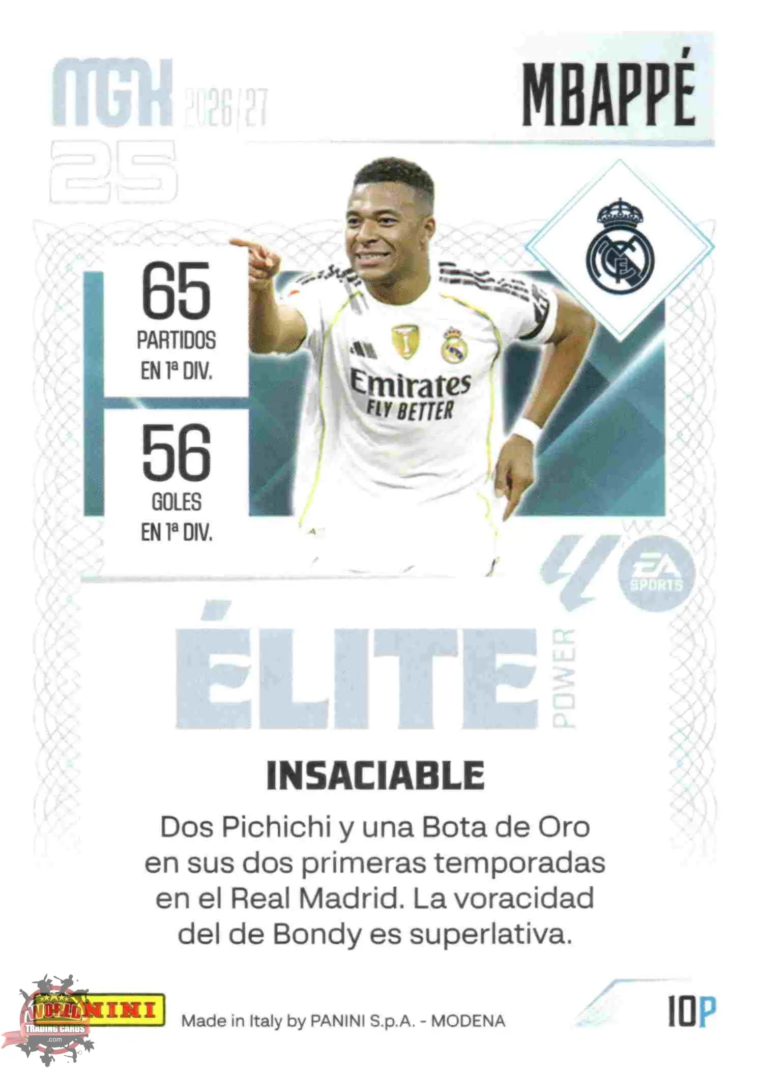 Panini | Megacracks | 2026-2027 | #010P | Mbappé | Real Madrid | Elite Power