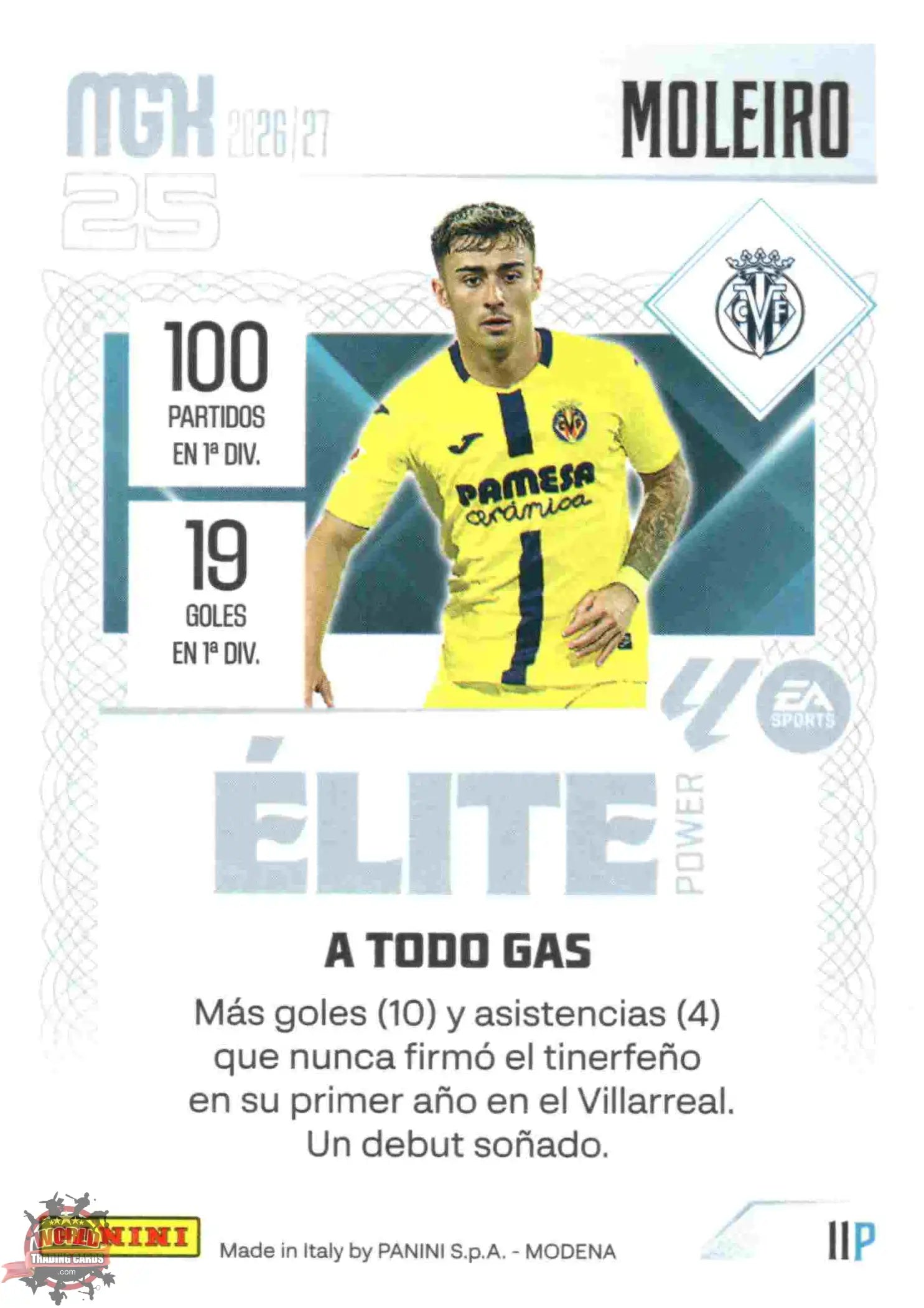 Panini | Megacracks | 2026-2027 | #011P | Moleiro | Villarreal CF | Elite Power